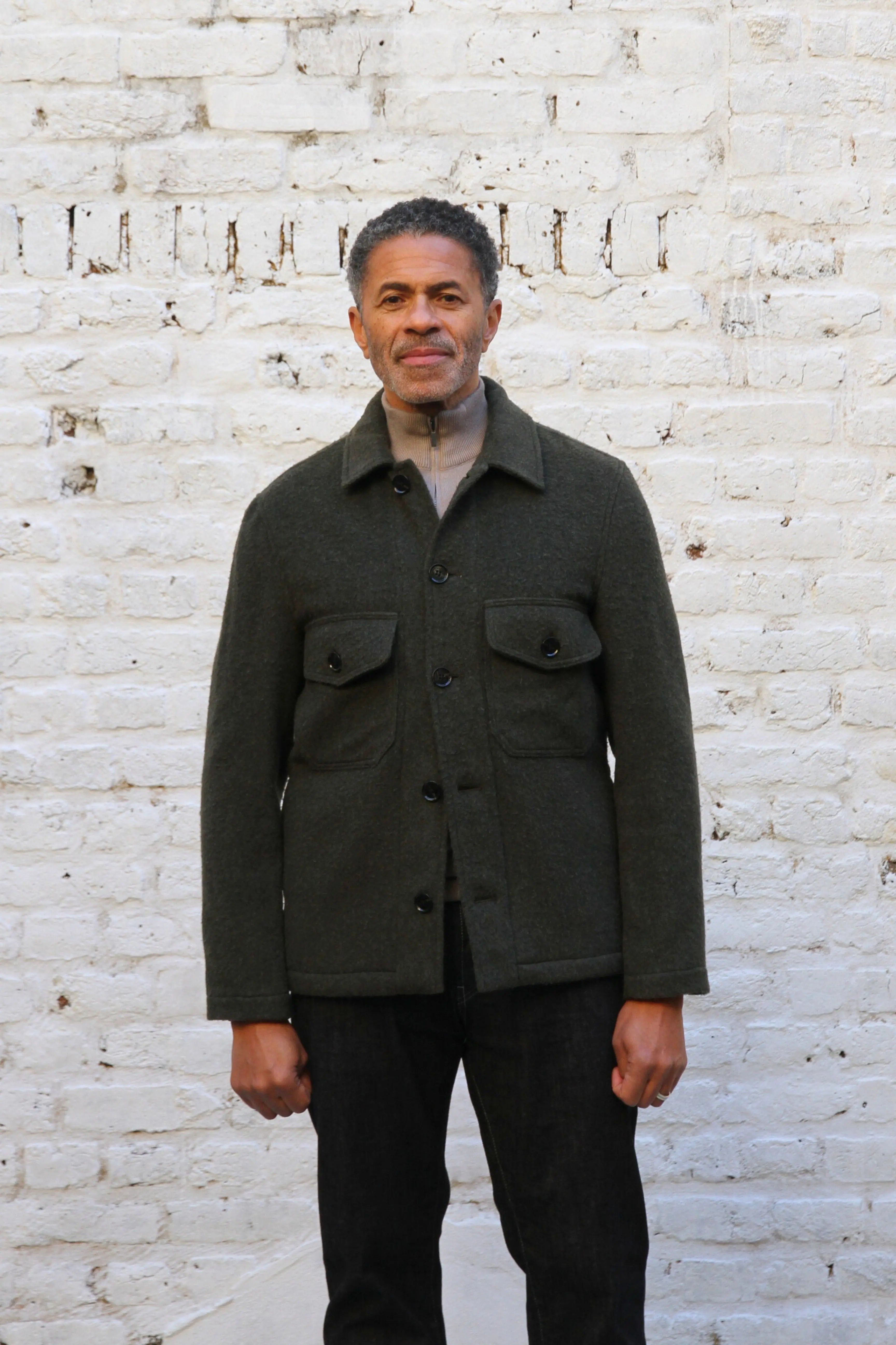 Goring Wool Jacket - Olive Casentino - Wear London