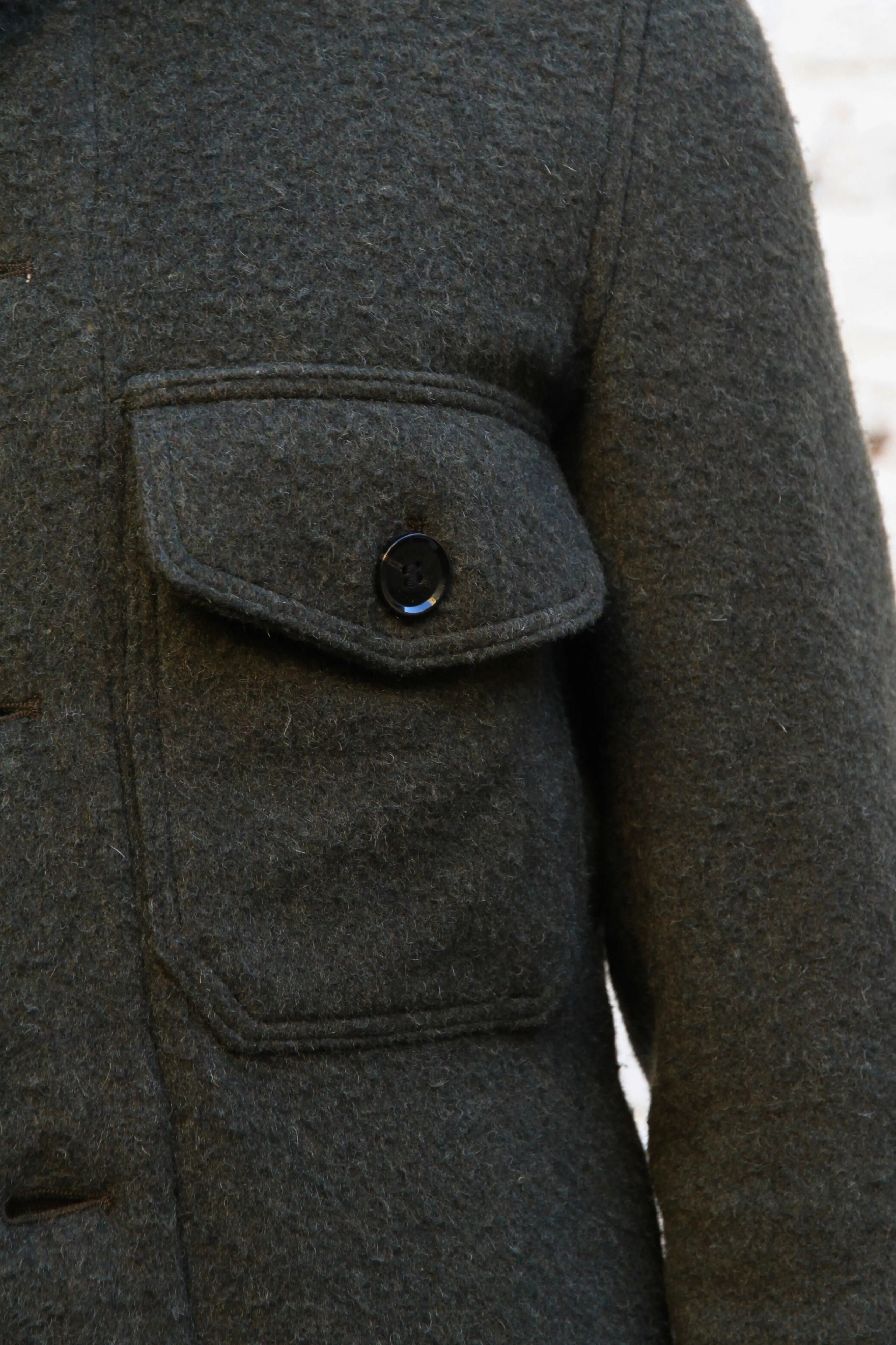 Goring Wool Jacket - Olive Casentino - Wear London