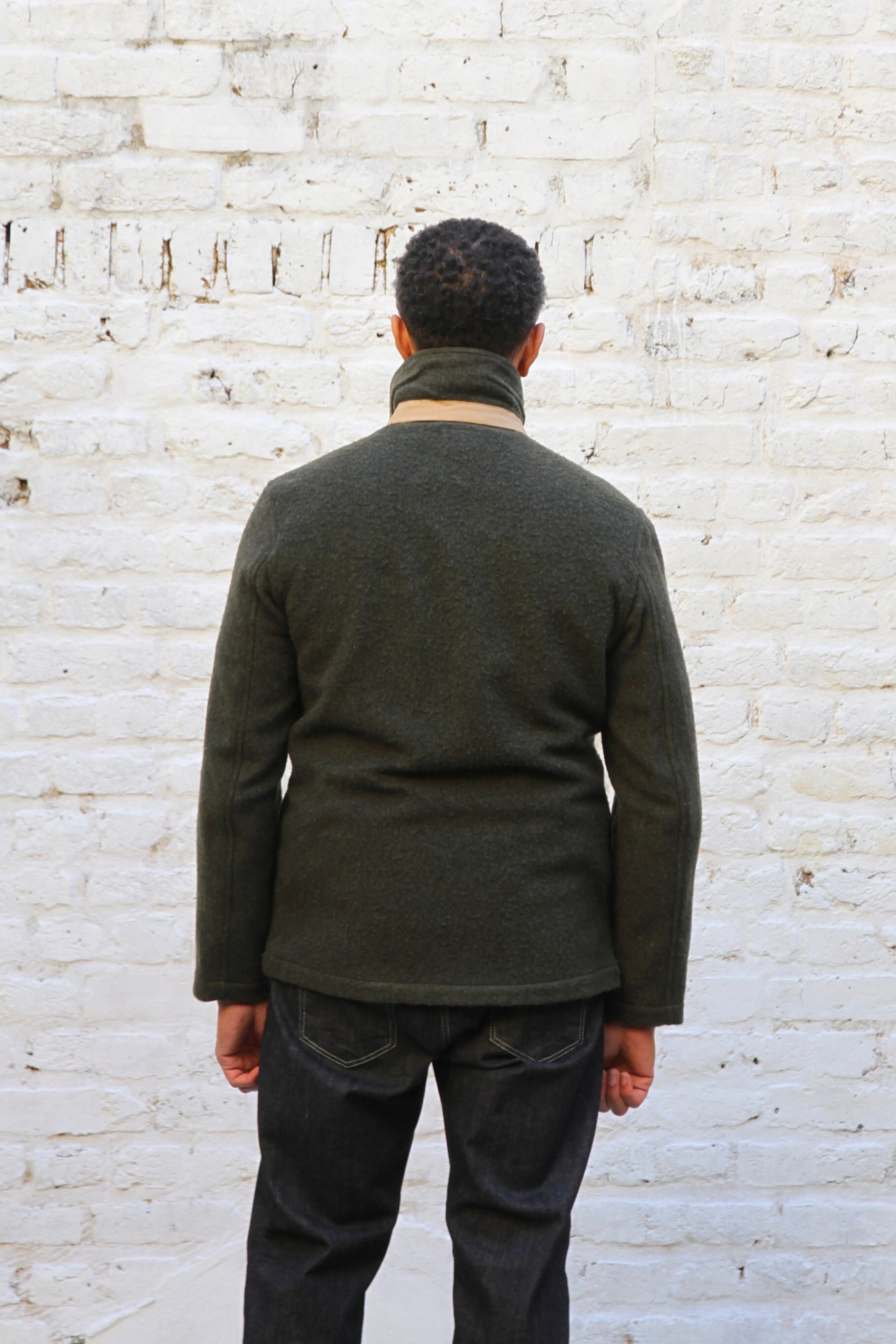 Goring Wool Jacket - Olive Casentino - Wear London