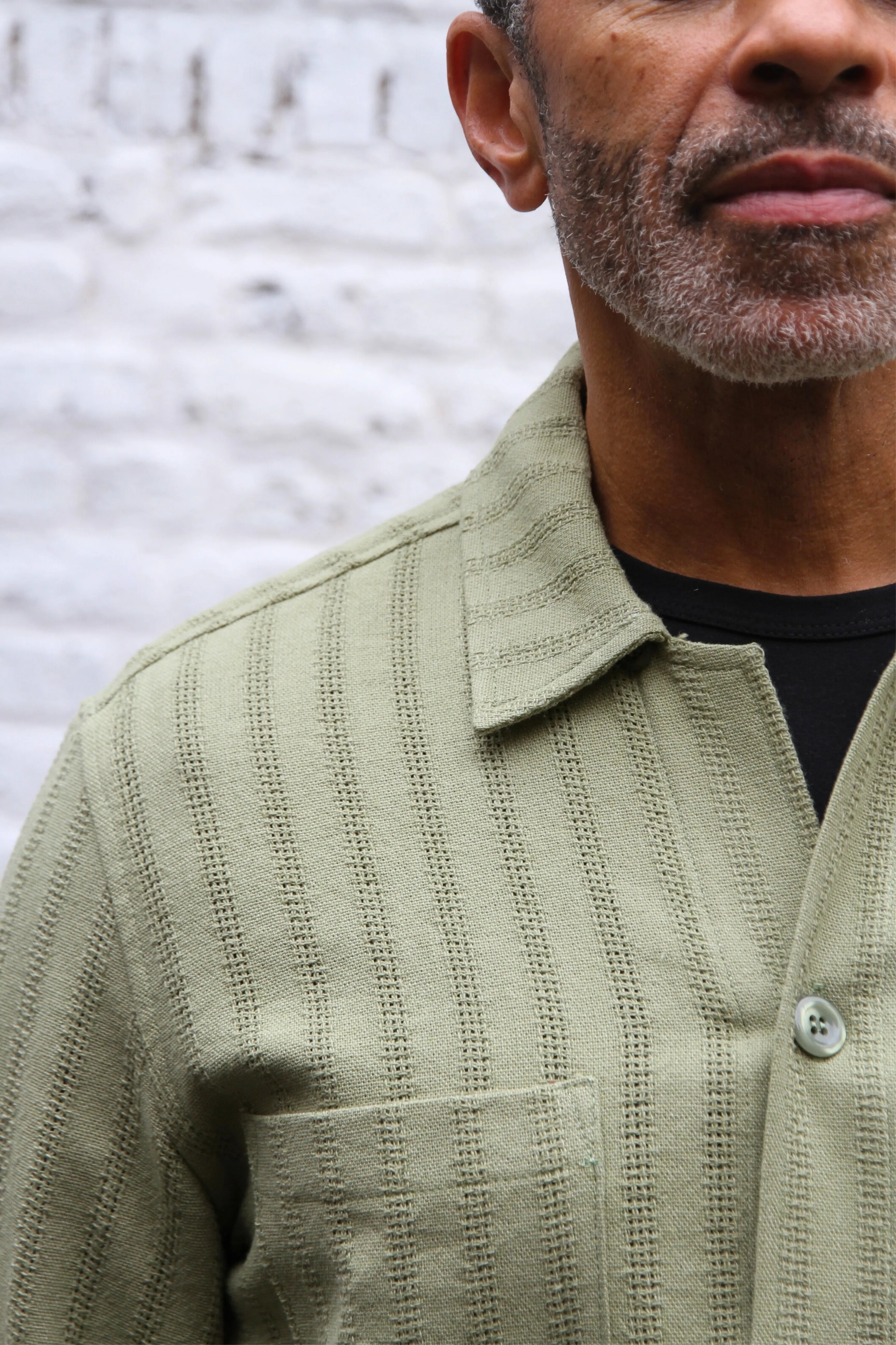 Gravel Long Sleeve Shirt - Khaki - Wear London