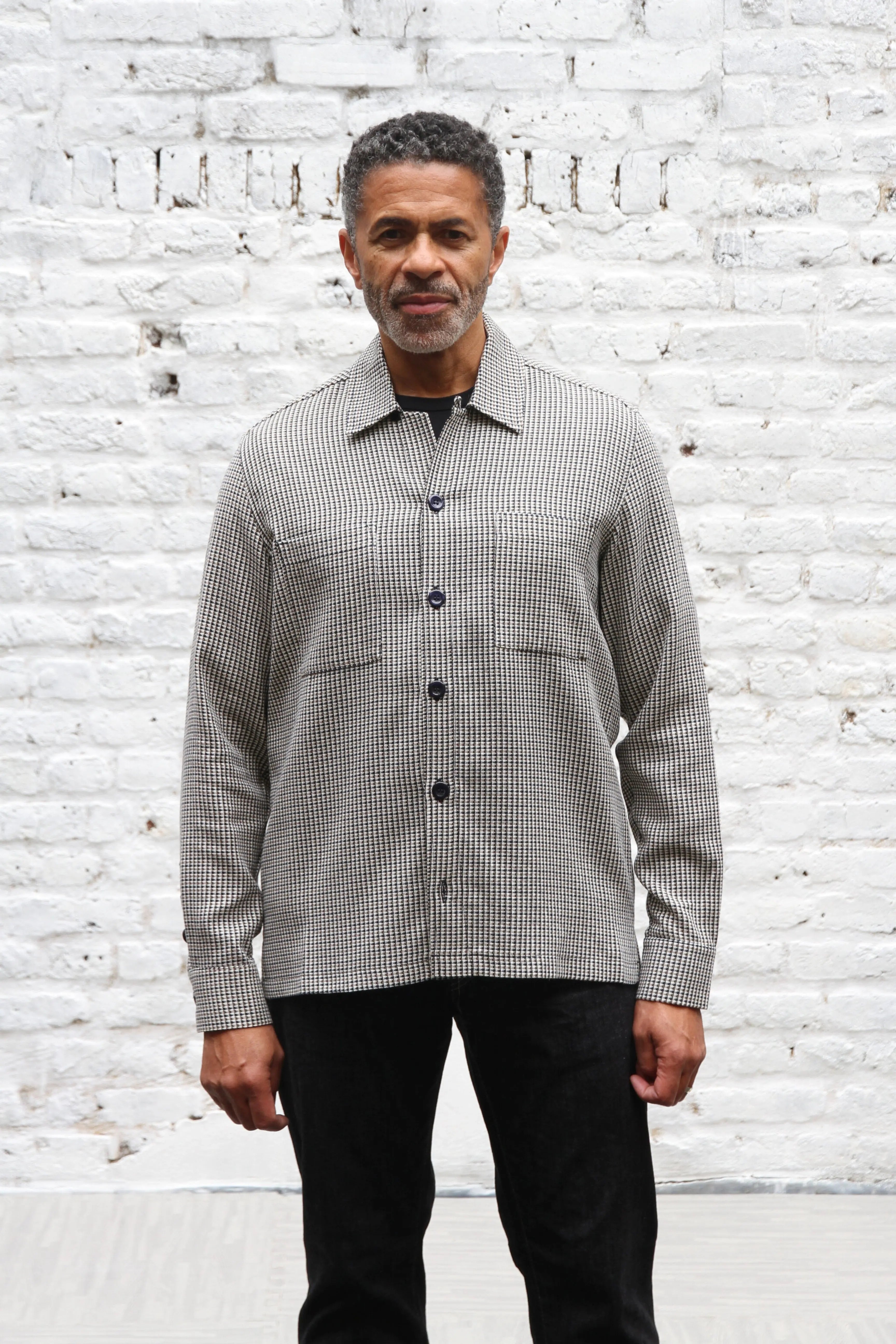 Gravel Long Sleeve Shirt - Limetta Blue Coffee - Wear London