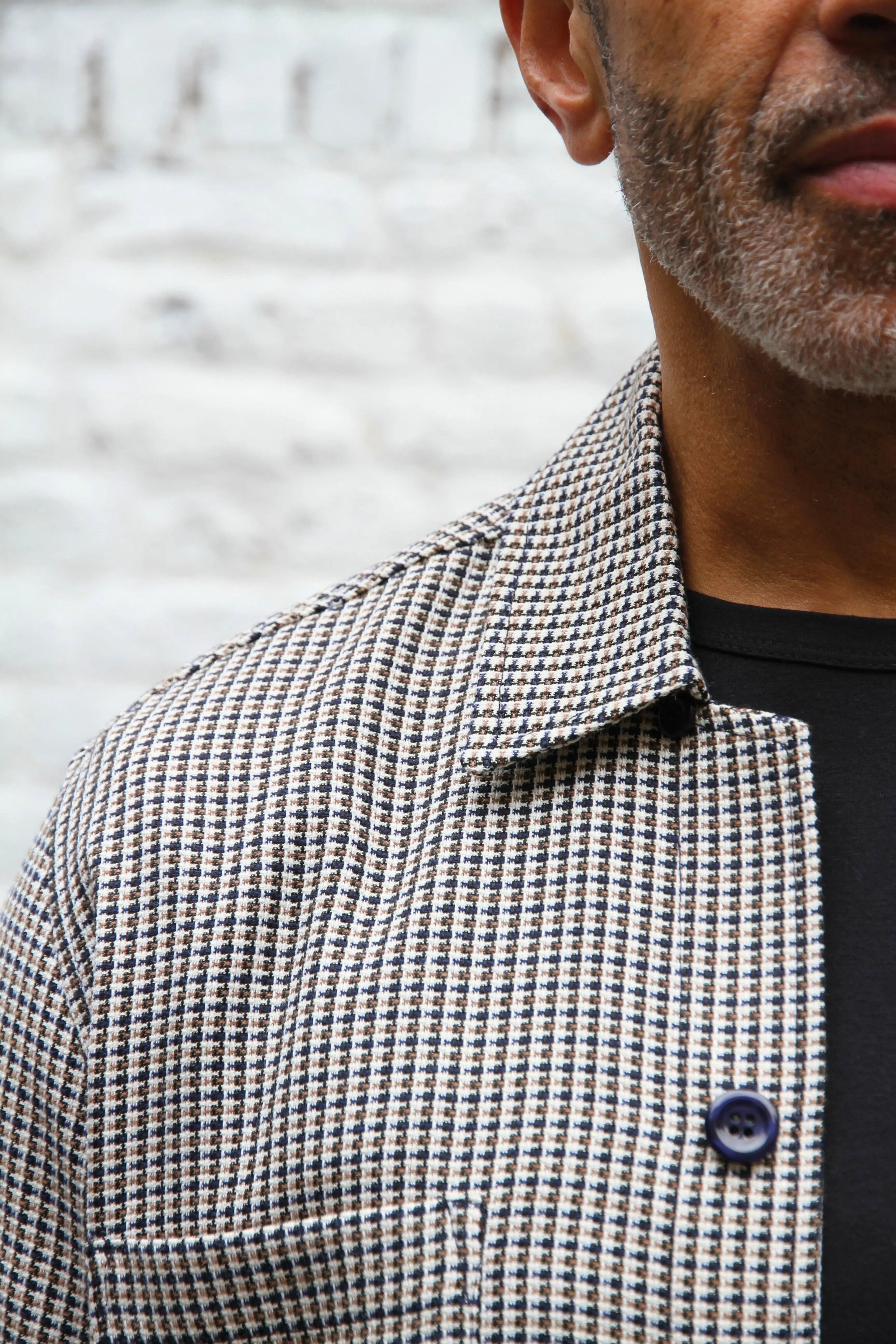 Gravel Long Sleeve Shirt - Limetta Blue Coffee - Wear London