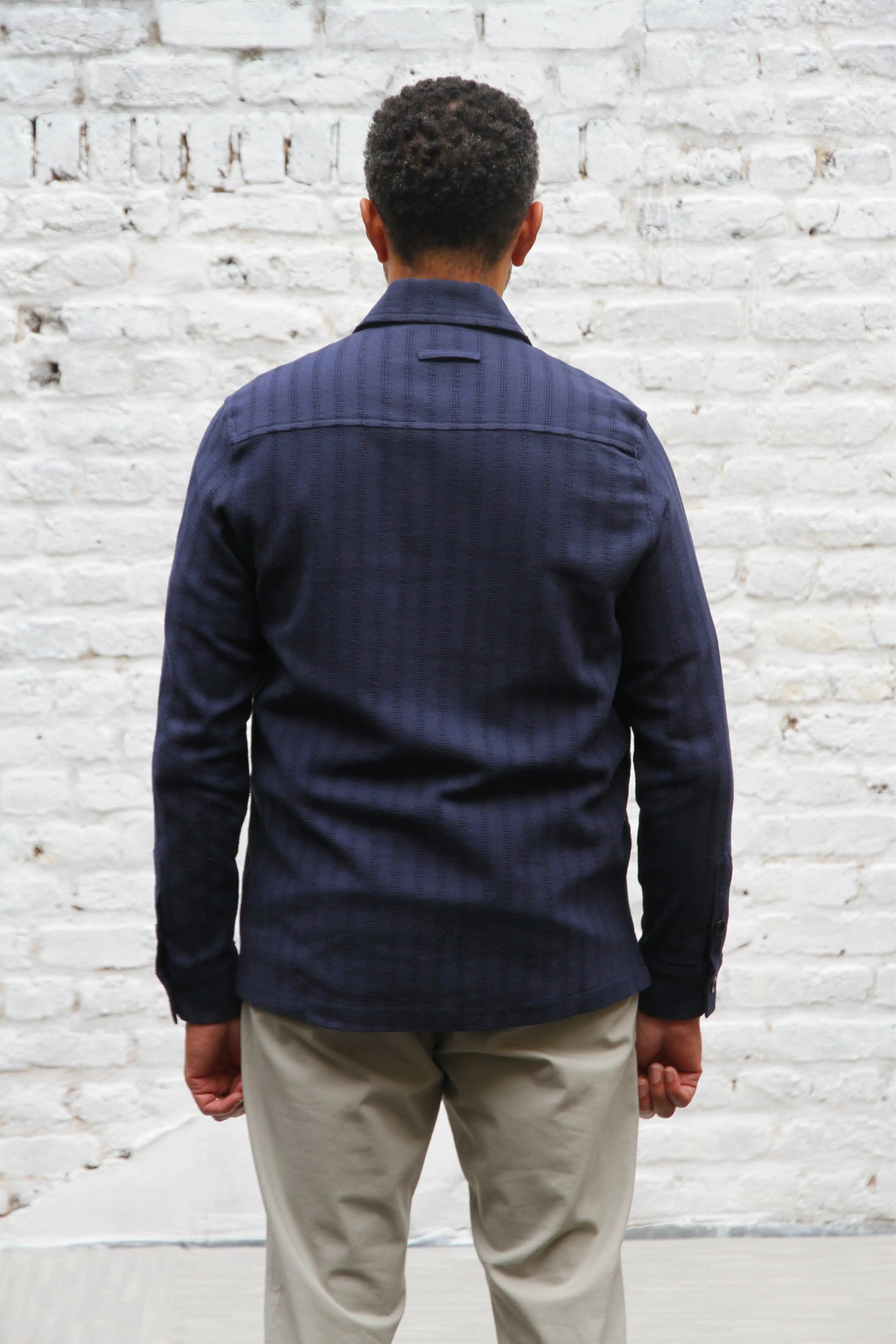 Gravel Long Sleeve Shirt - Navy Lacivert - Wear London