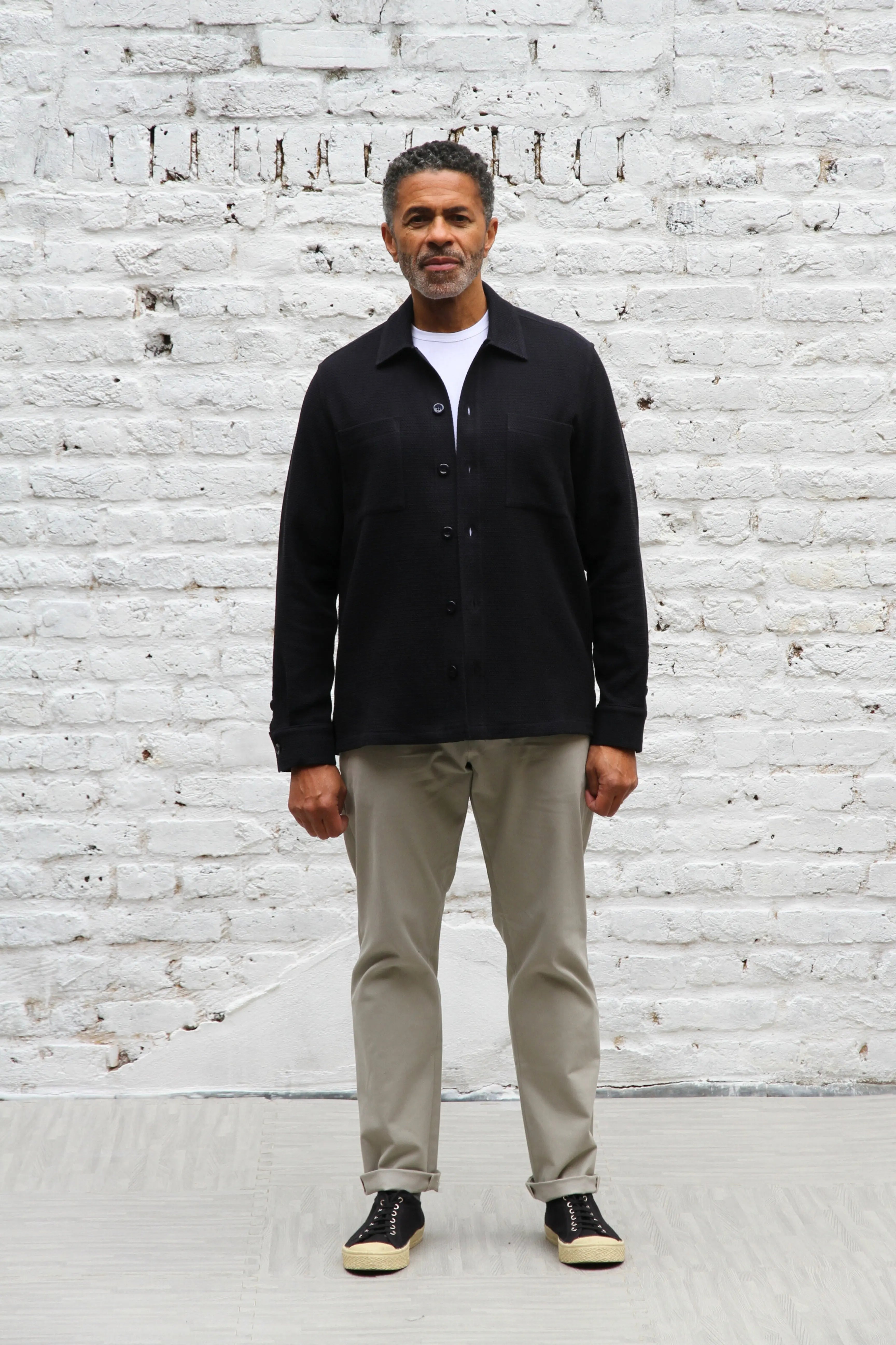 Gravel Long Sleeve Shirt - Navy Malta - Wear London