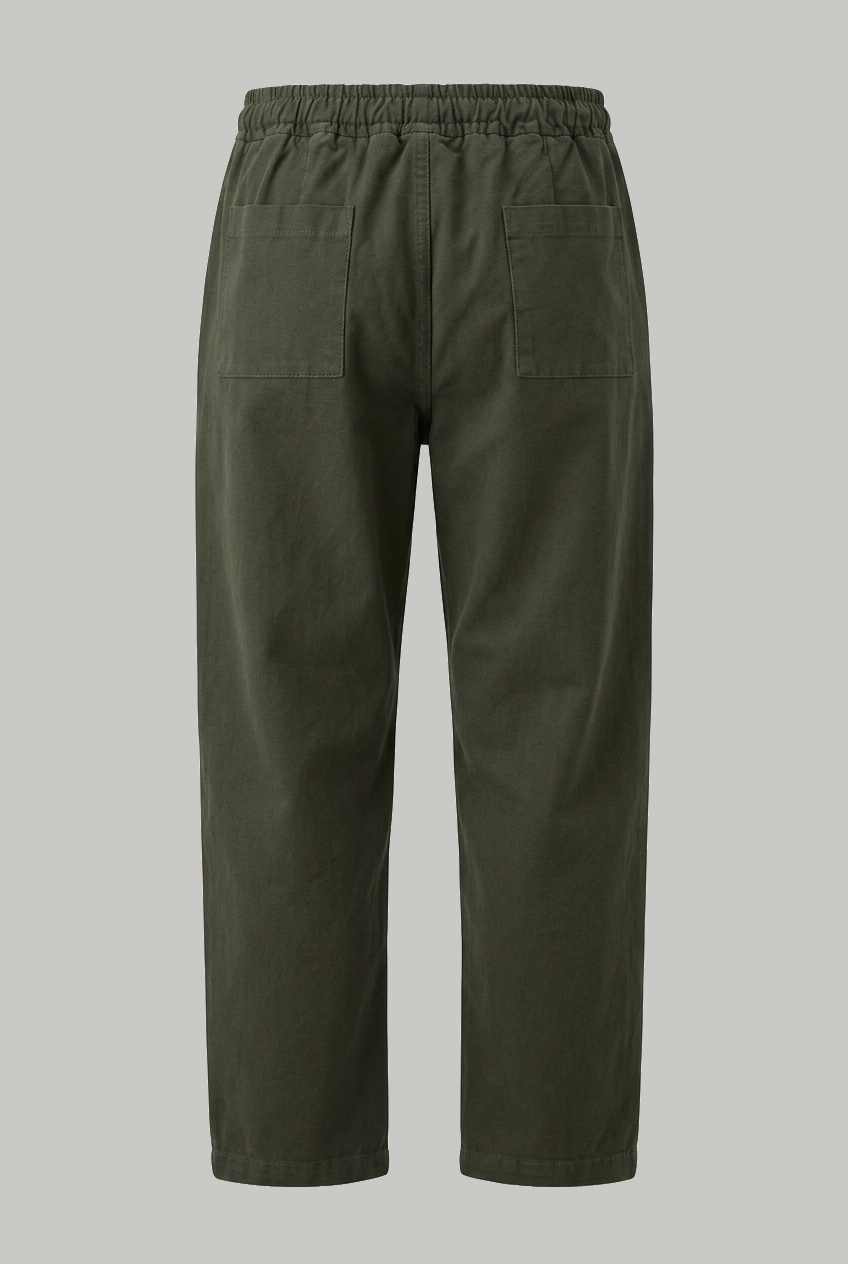 Hildyard Comfort Fit Trouser – Olive Cotton Linen - Wear London