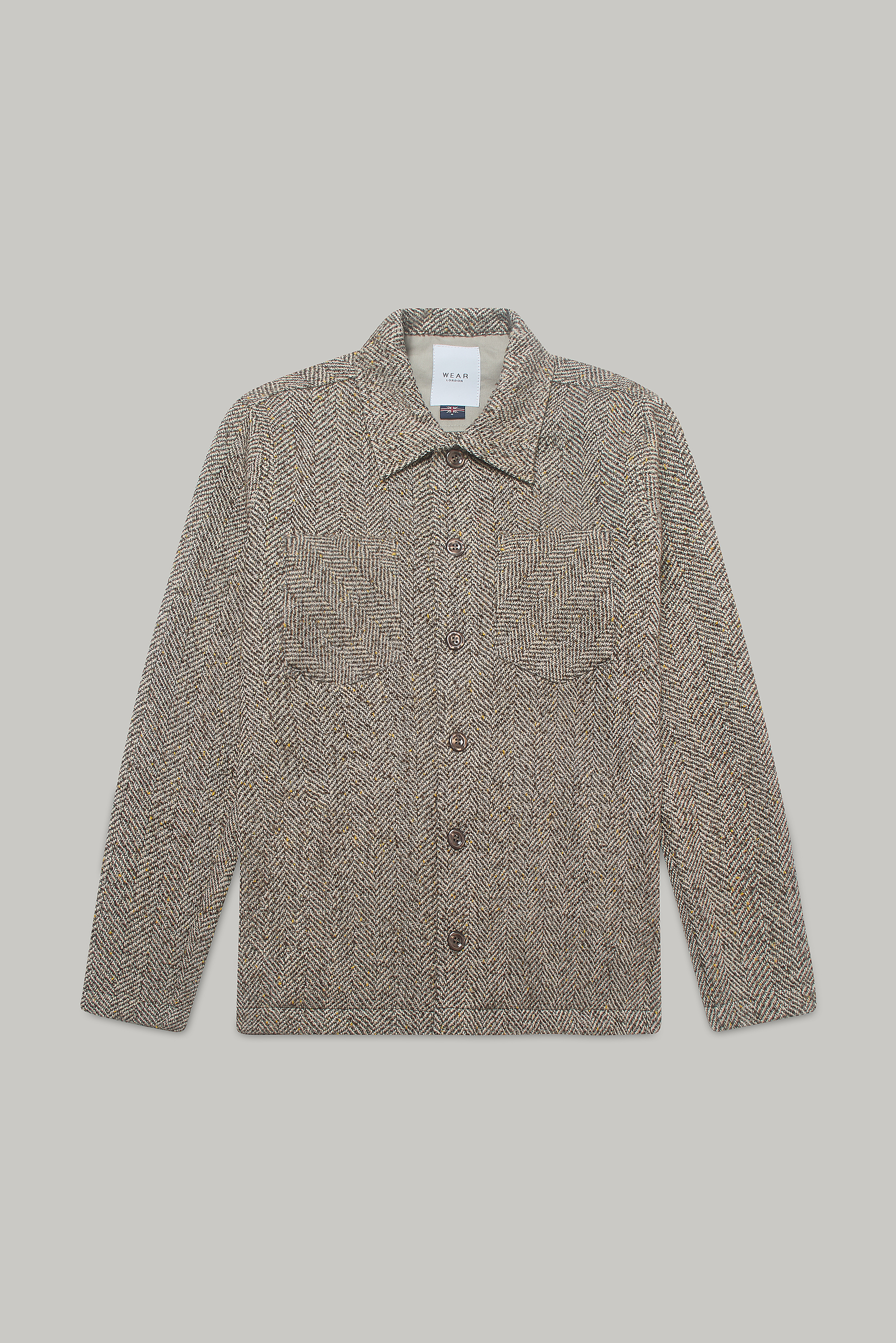 Bart Overshirt - Herringbone Taupe - Wear London