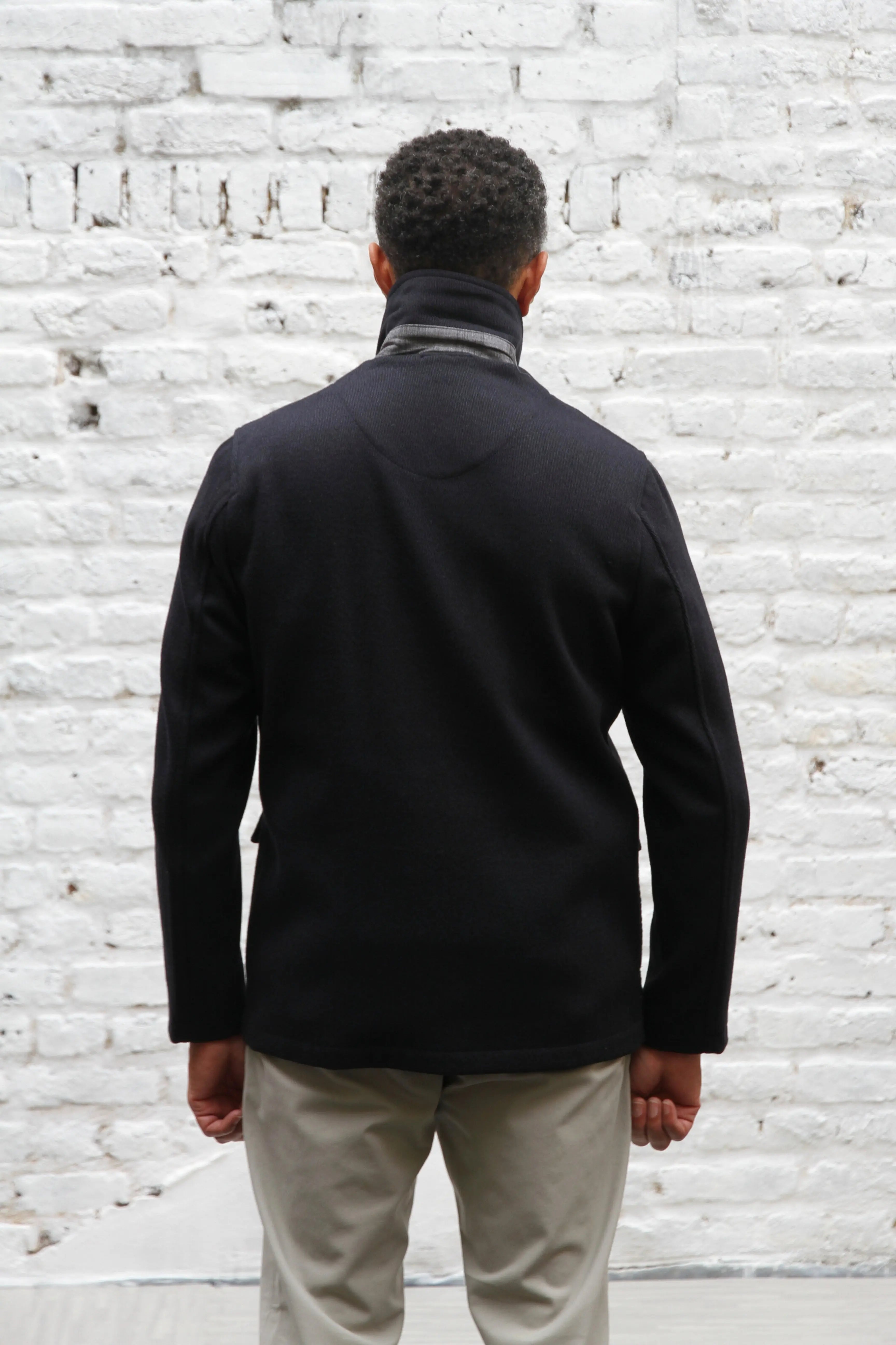 Holborn Revere Jacket - Diagonal Black Twill - Wear London