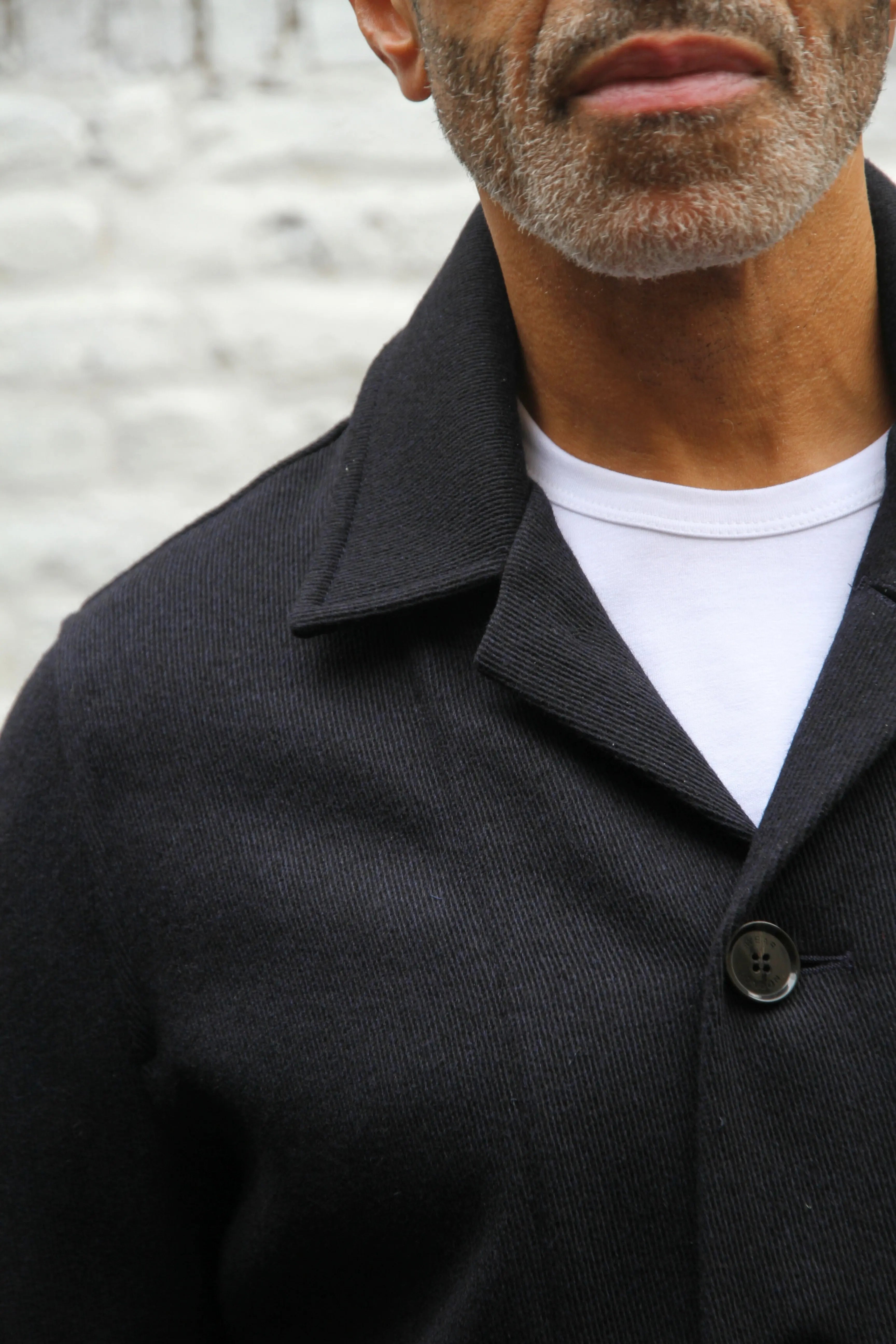 Holborn Revere Jacket - Diagonal Black Twill - Wear London