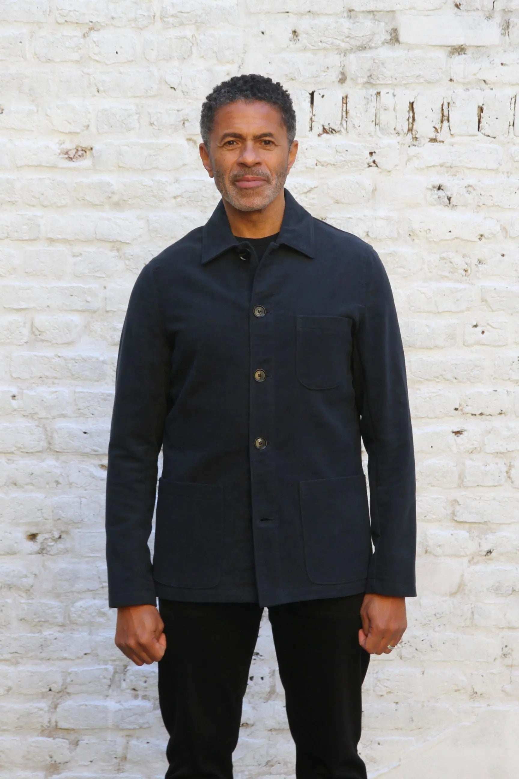 Hosken Jacket  - Navy Moleskin - Wear London