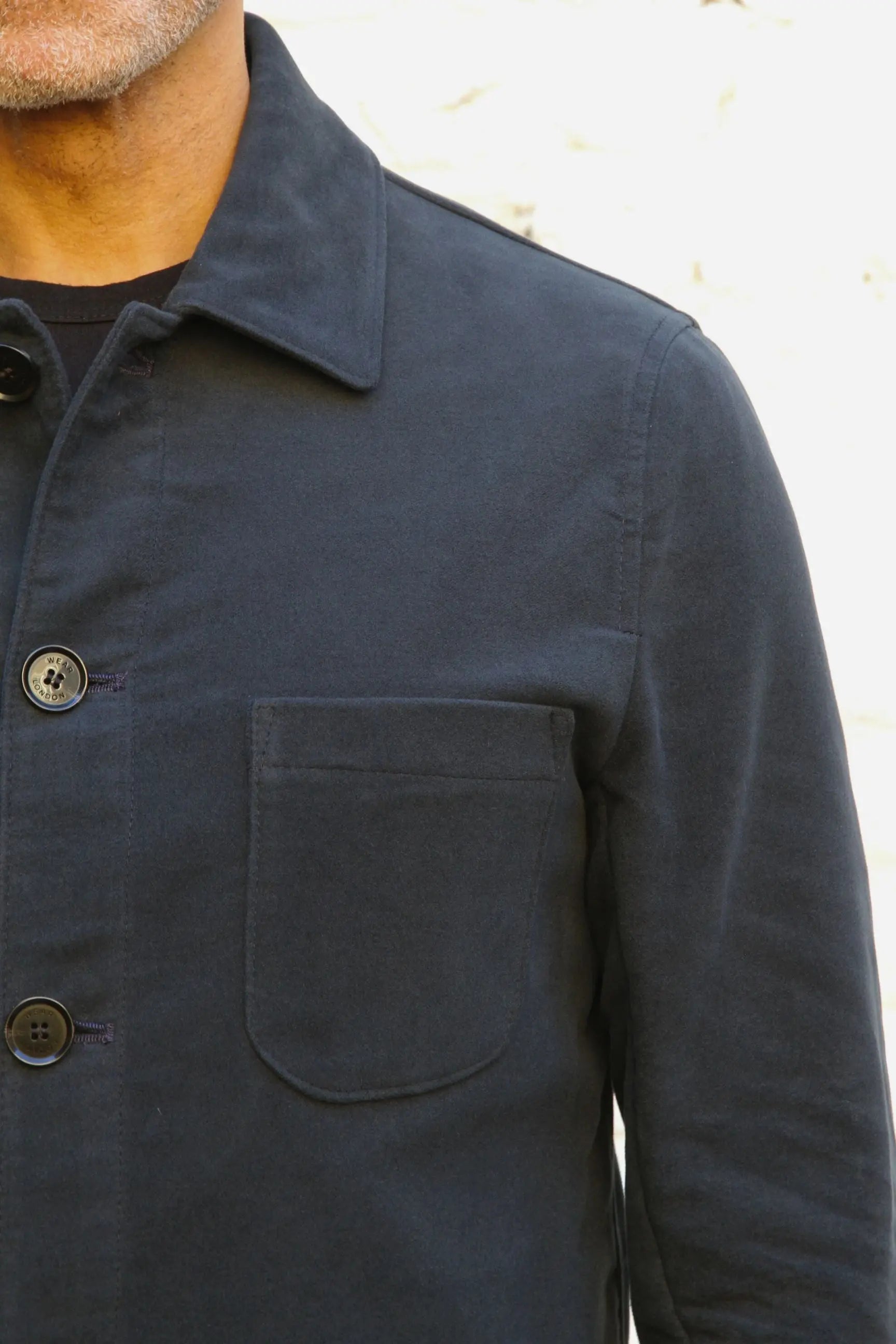 Hosken Jacket  - Navy Moleskin - Wear London