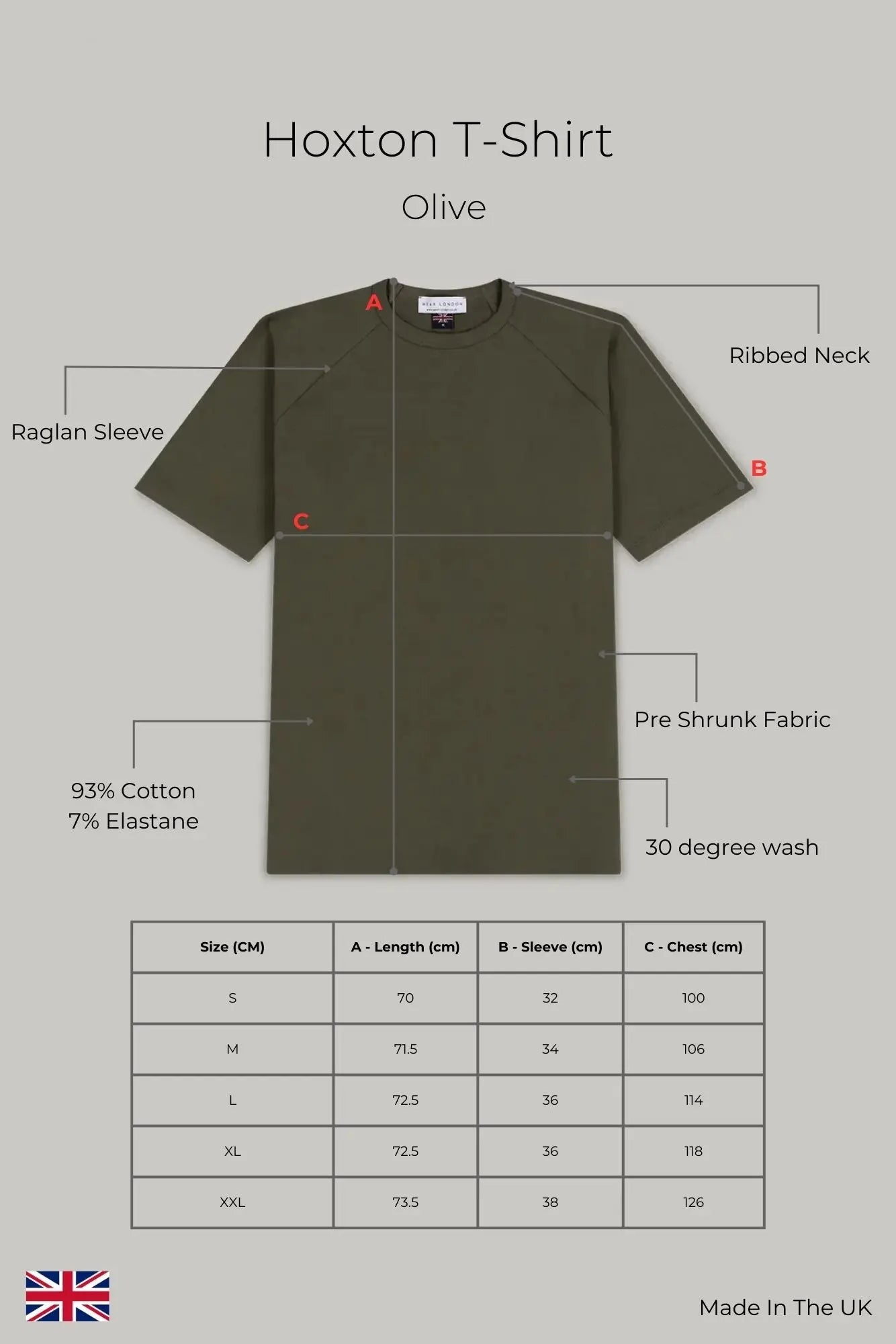 Hoxton T-shirt - Olive - Wear London