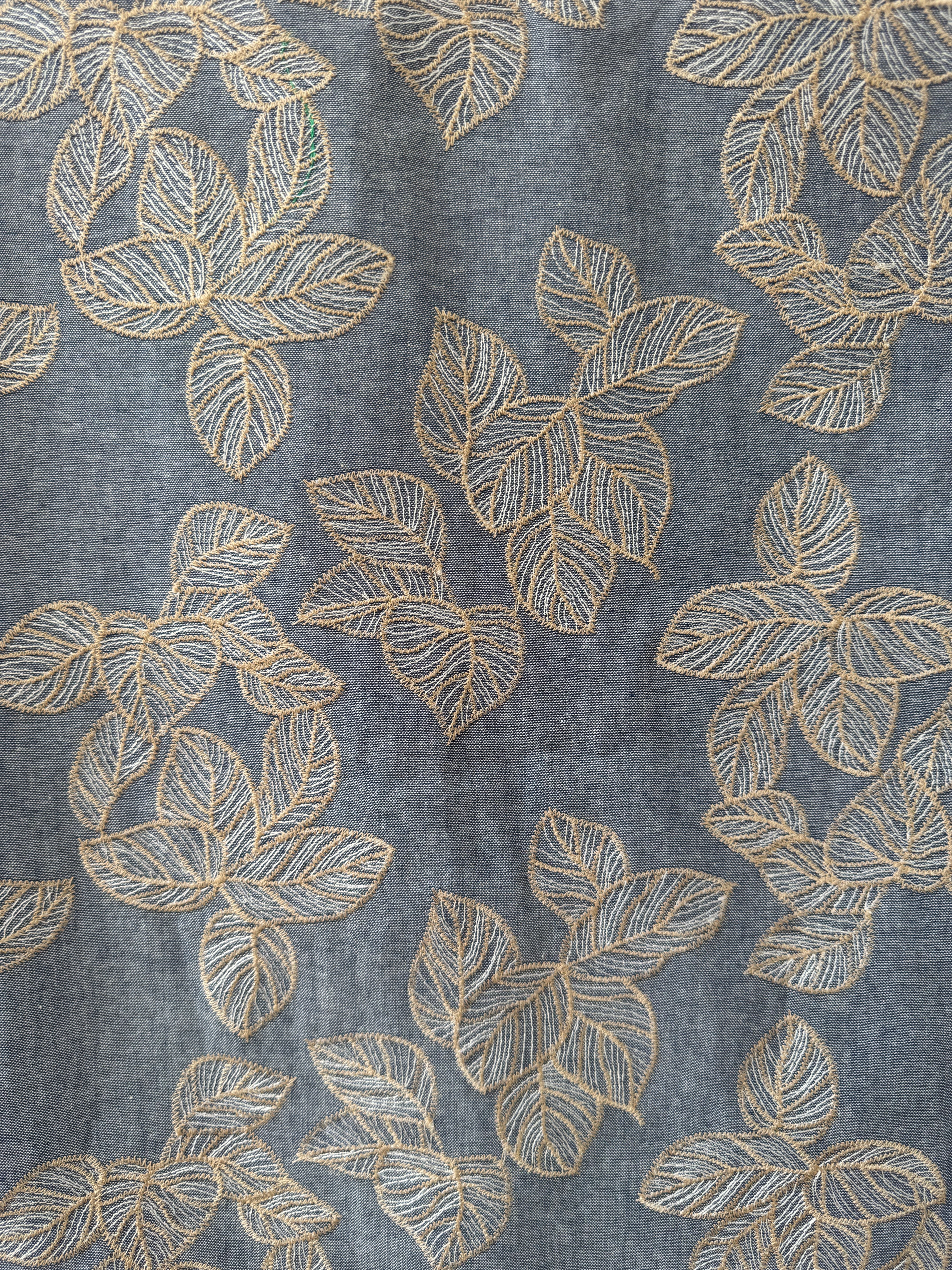 Bethnal Short Sleeve Shirt - Embroidered Chambray - Wear London