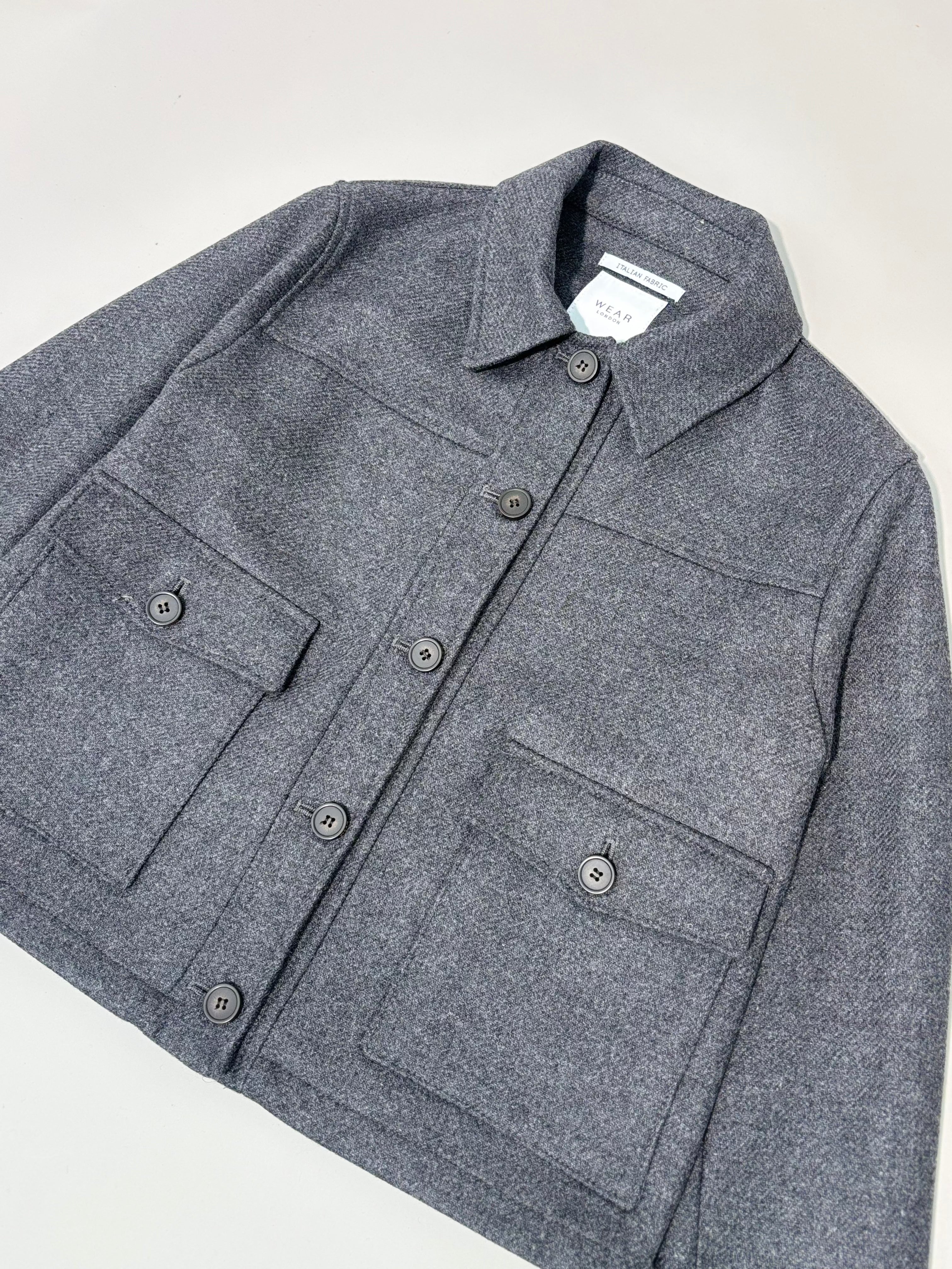 Ruby wool coat - Birbo Twill Grey - Wear London