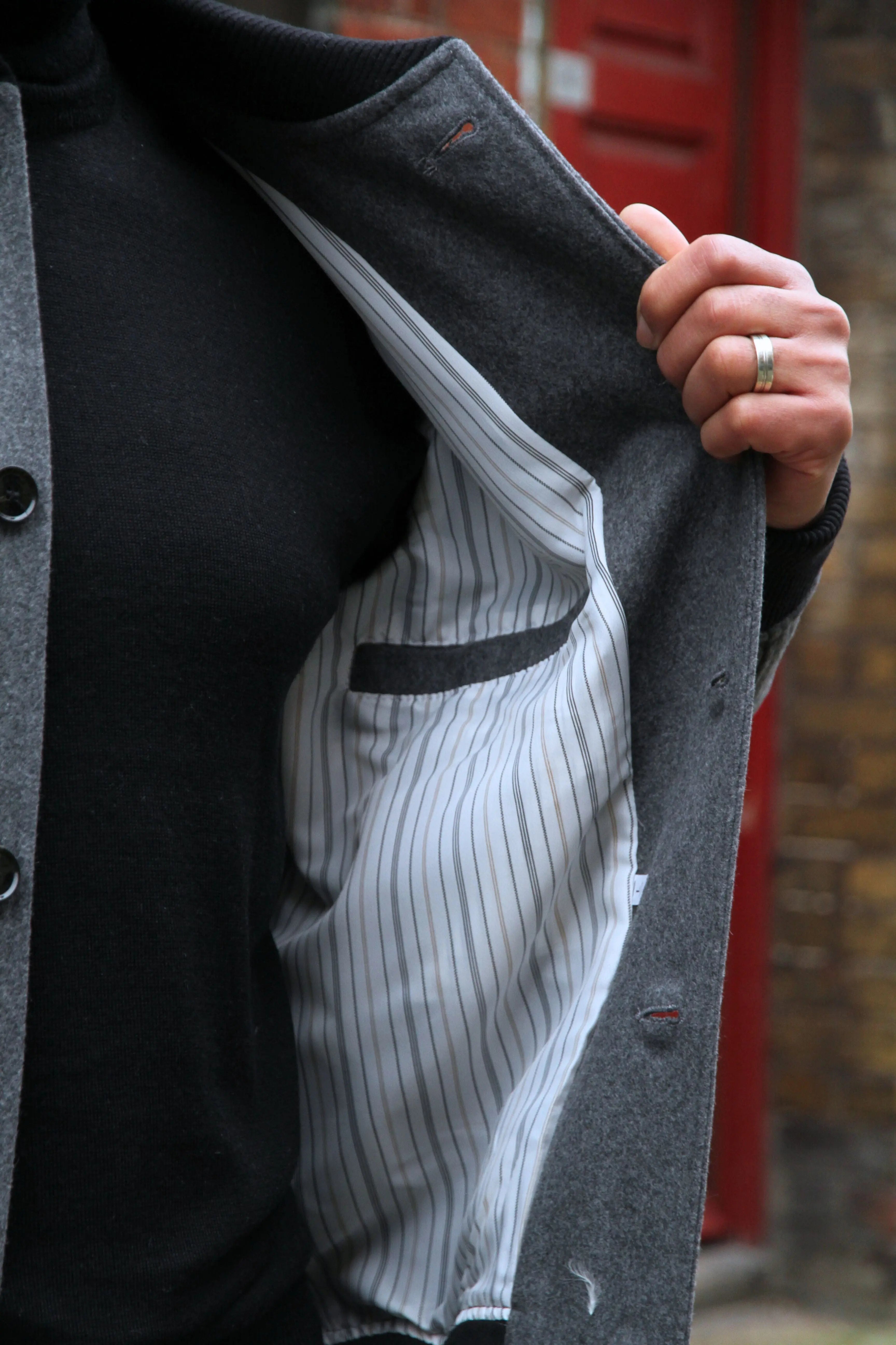 Ilton Bomber Jacket - Grey Melton - Wear London