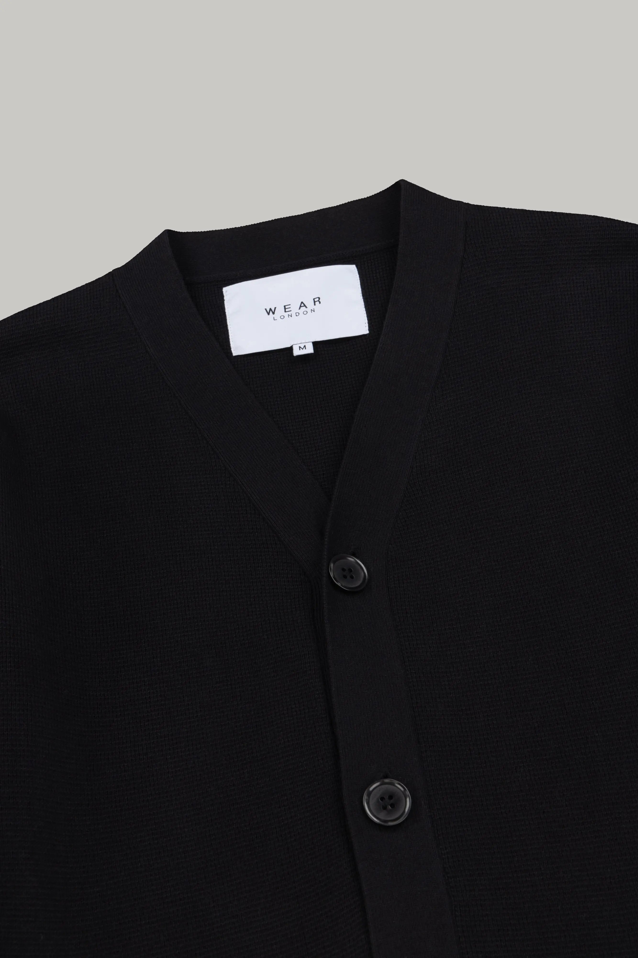 J Cosmos Cardigan Black - Wear London