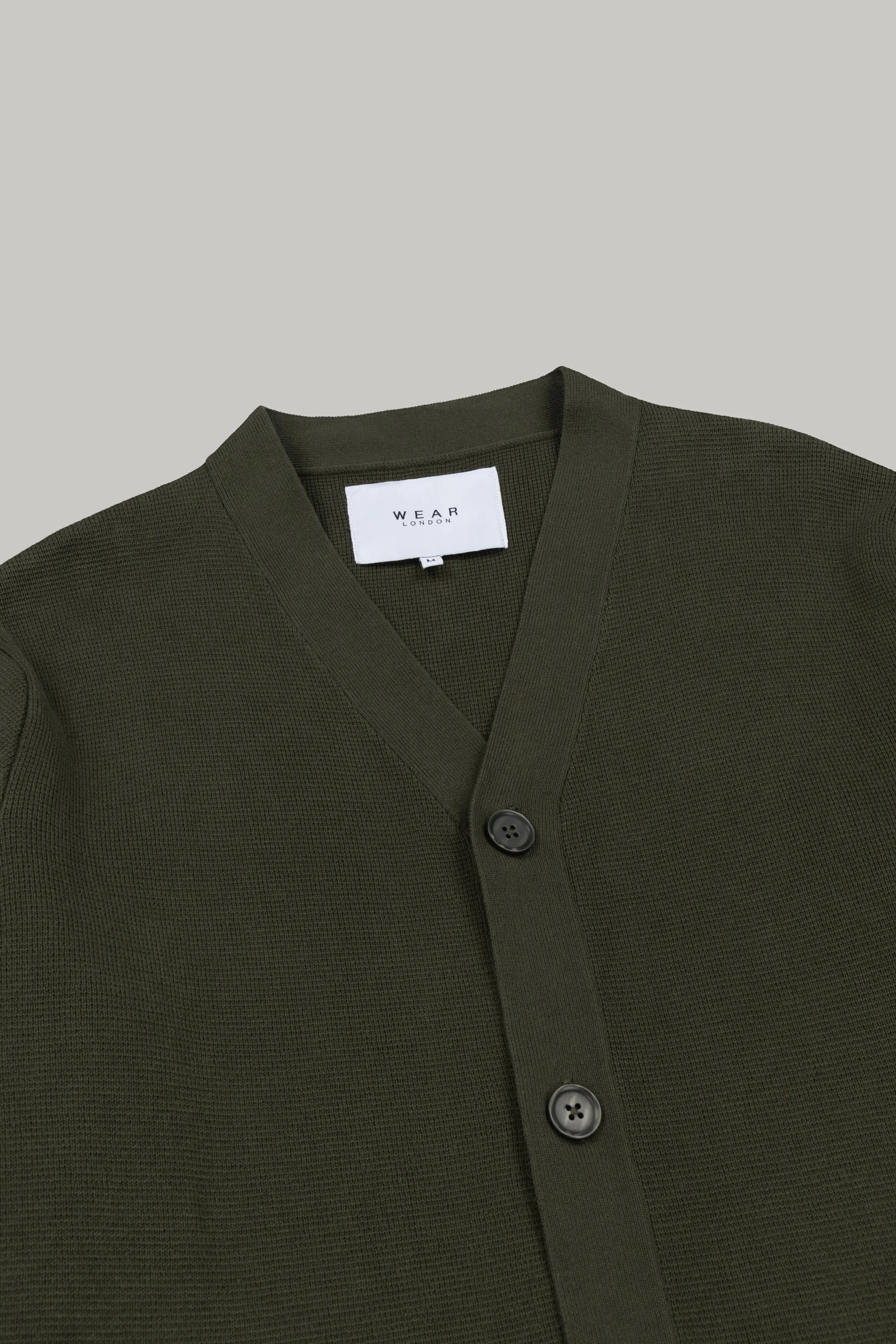 J Cosmos Cardigan Dark Olive - Wear London