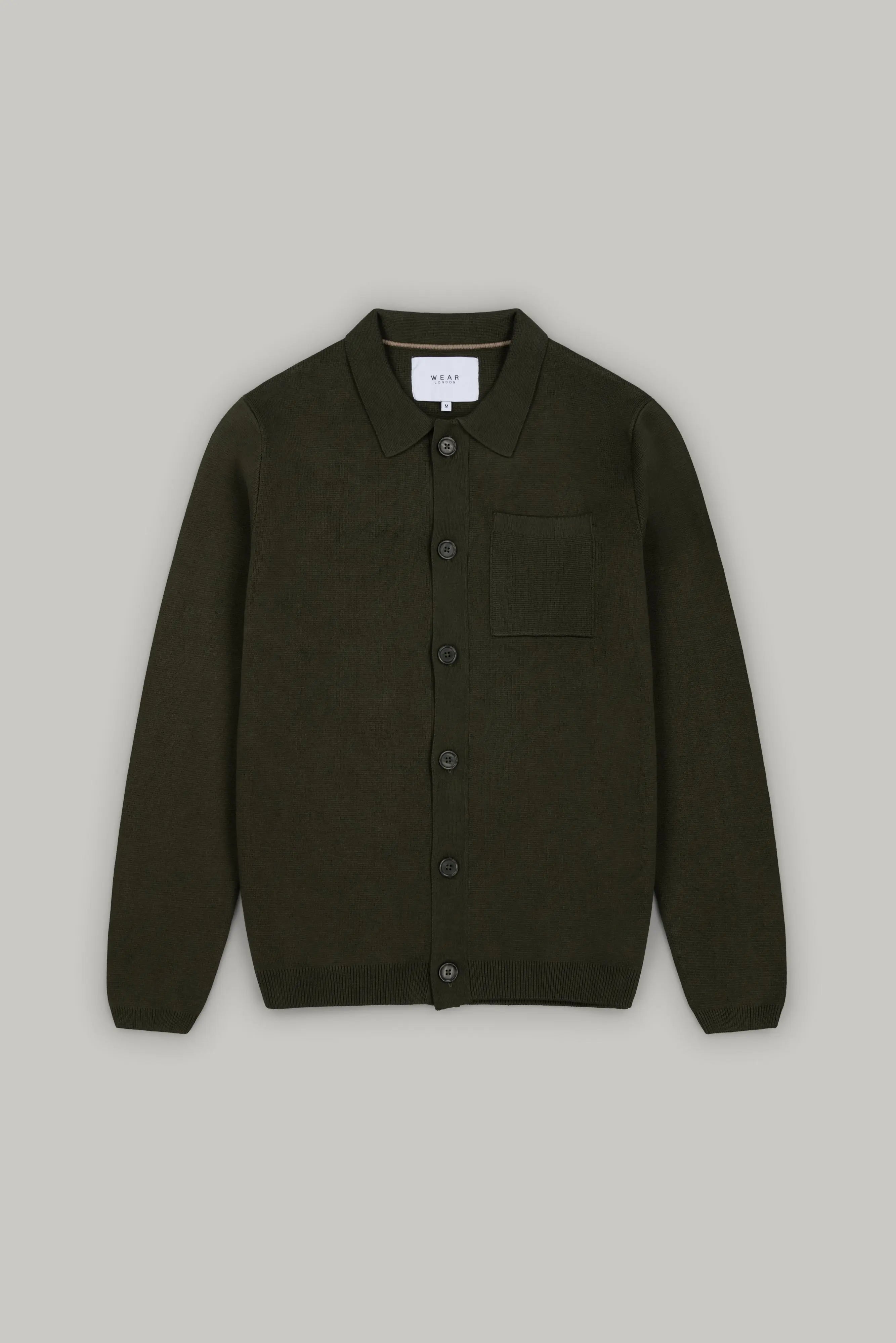 J Garvey Knitwear - Dark Olive - Wear London