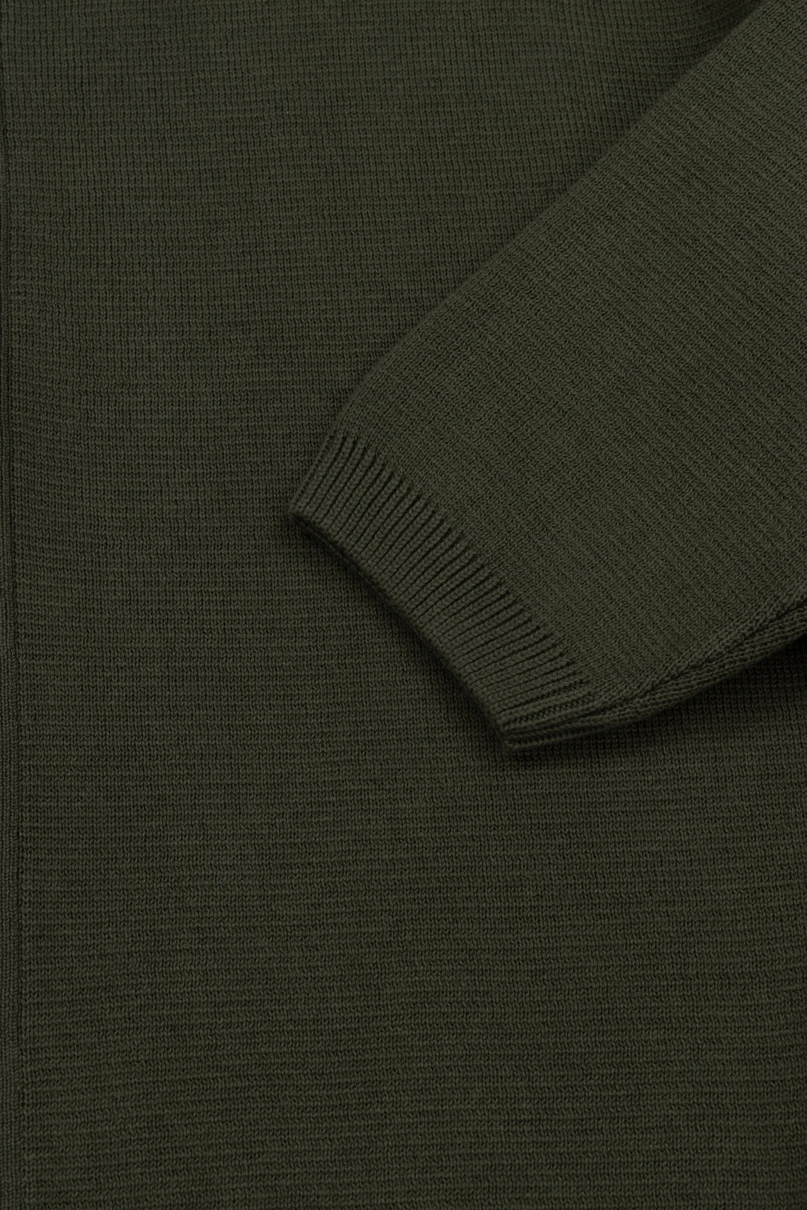 J Garvey Knitwear - Dark Olive - Wear London