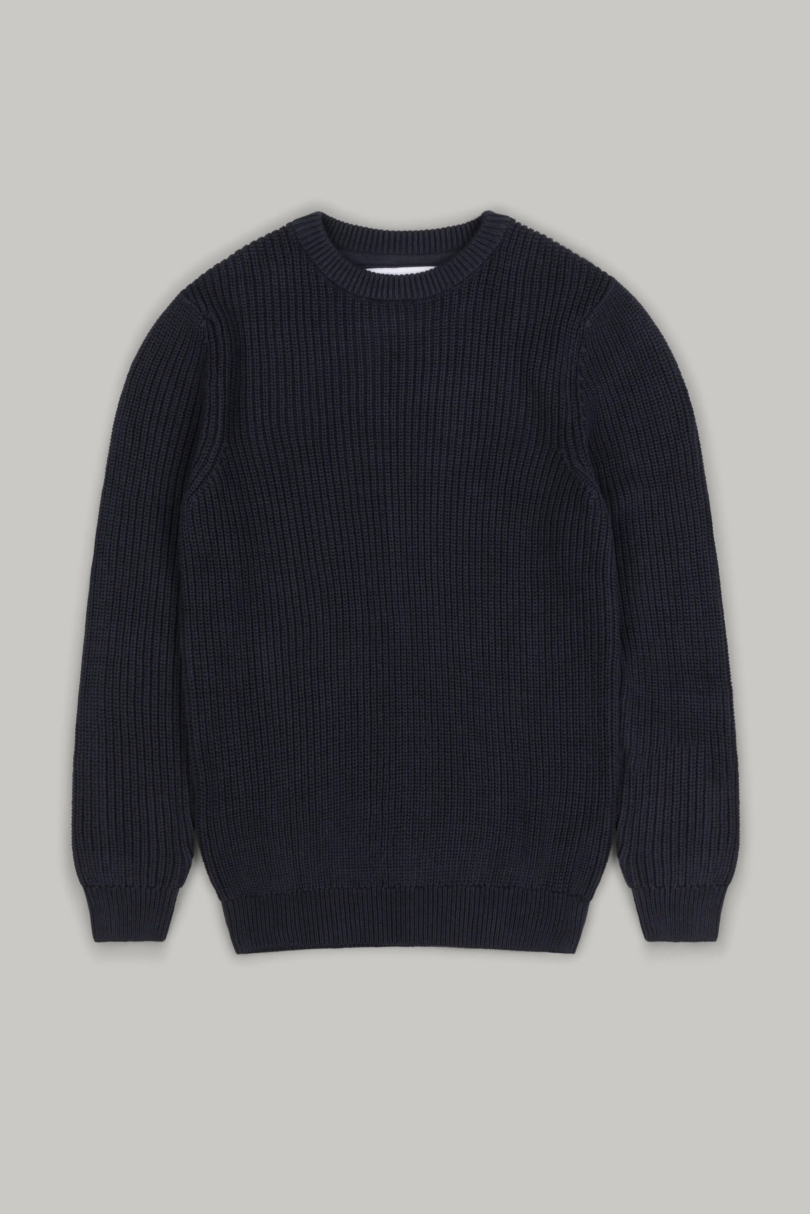 J Hailey Crew Knit - Navy - Wear London