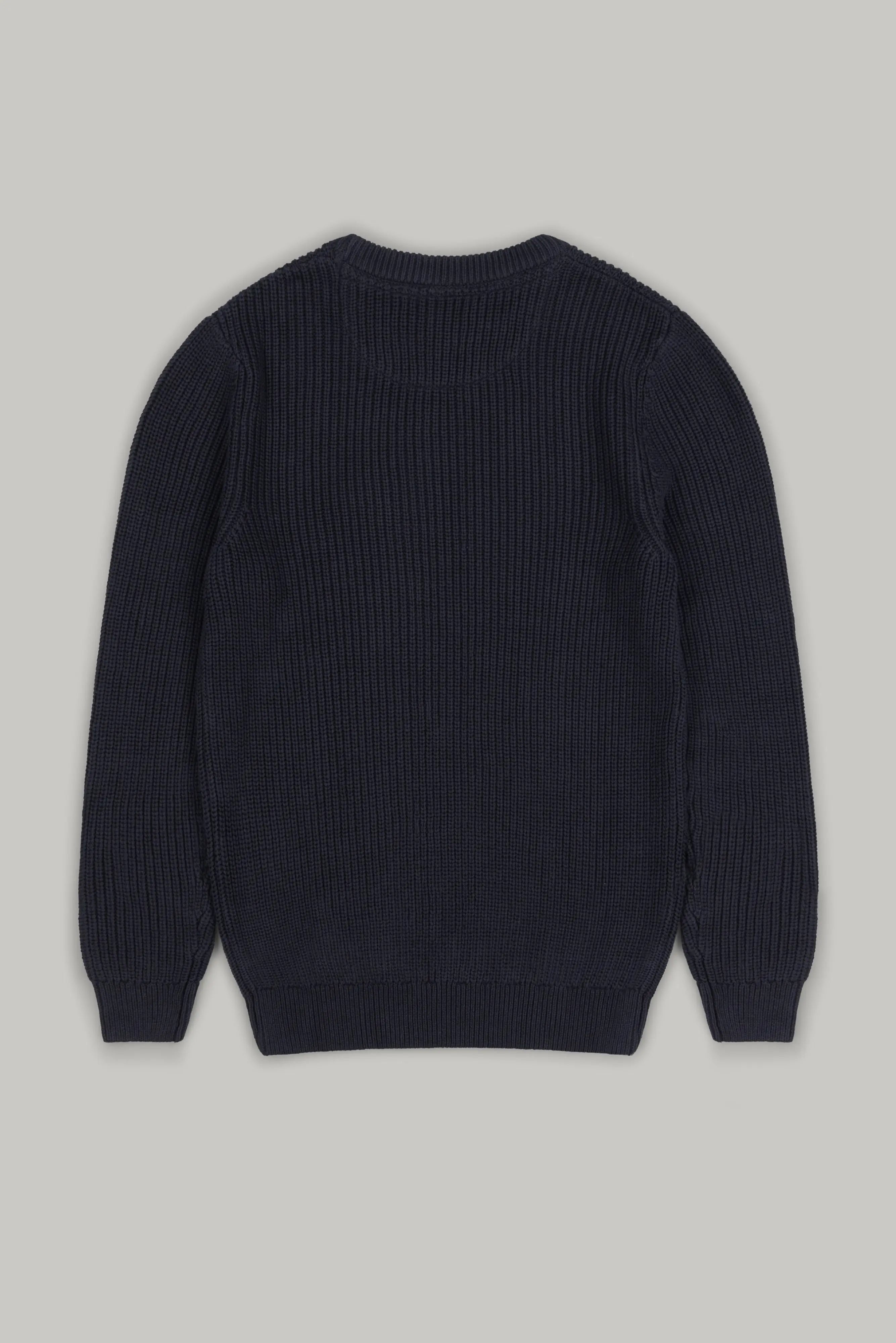 J Hailey Crew Knit - Navy - Wear London