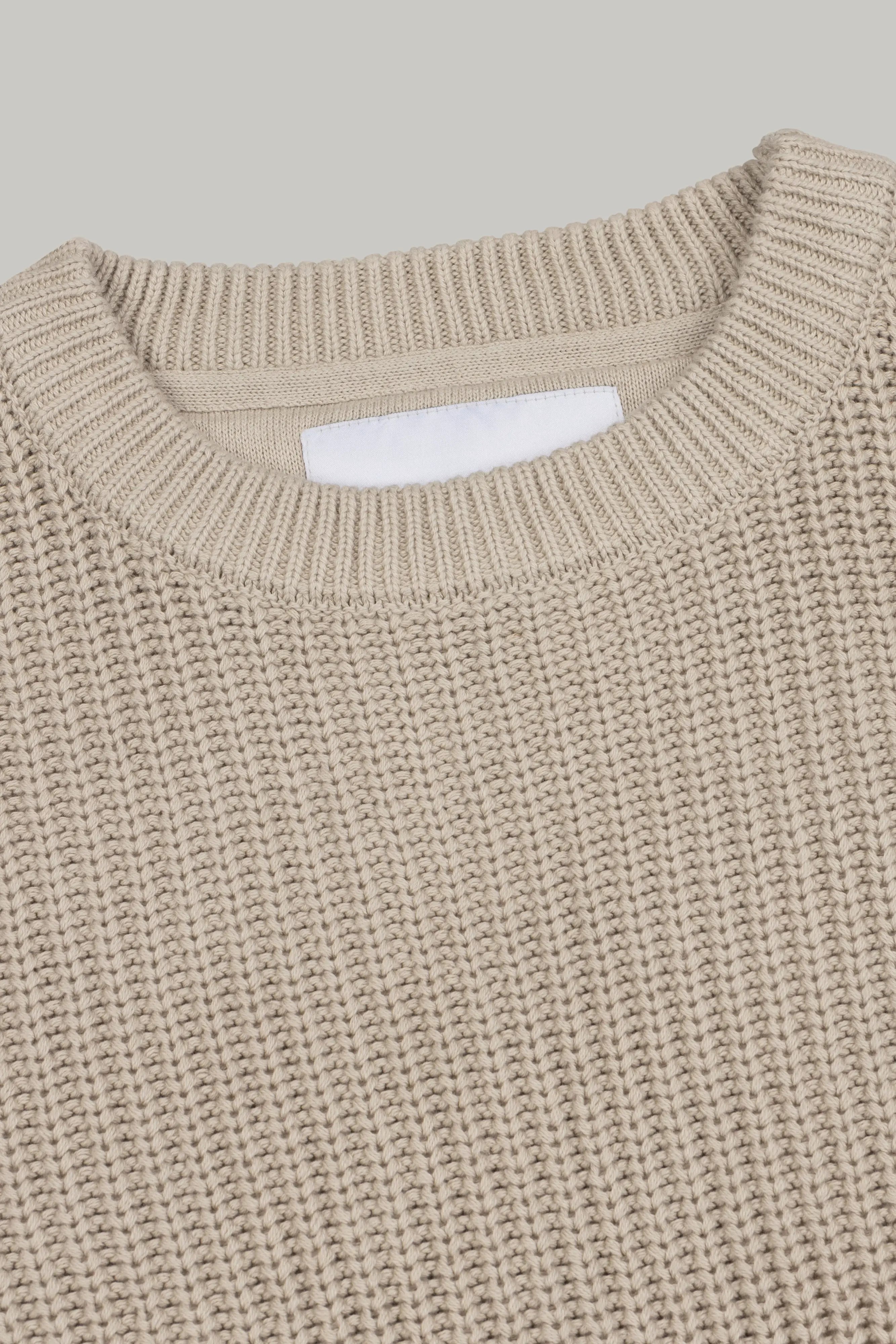 J Hailey Crew Knit - Putty - Wear London