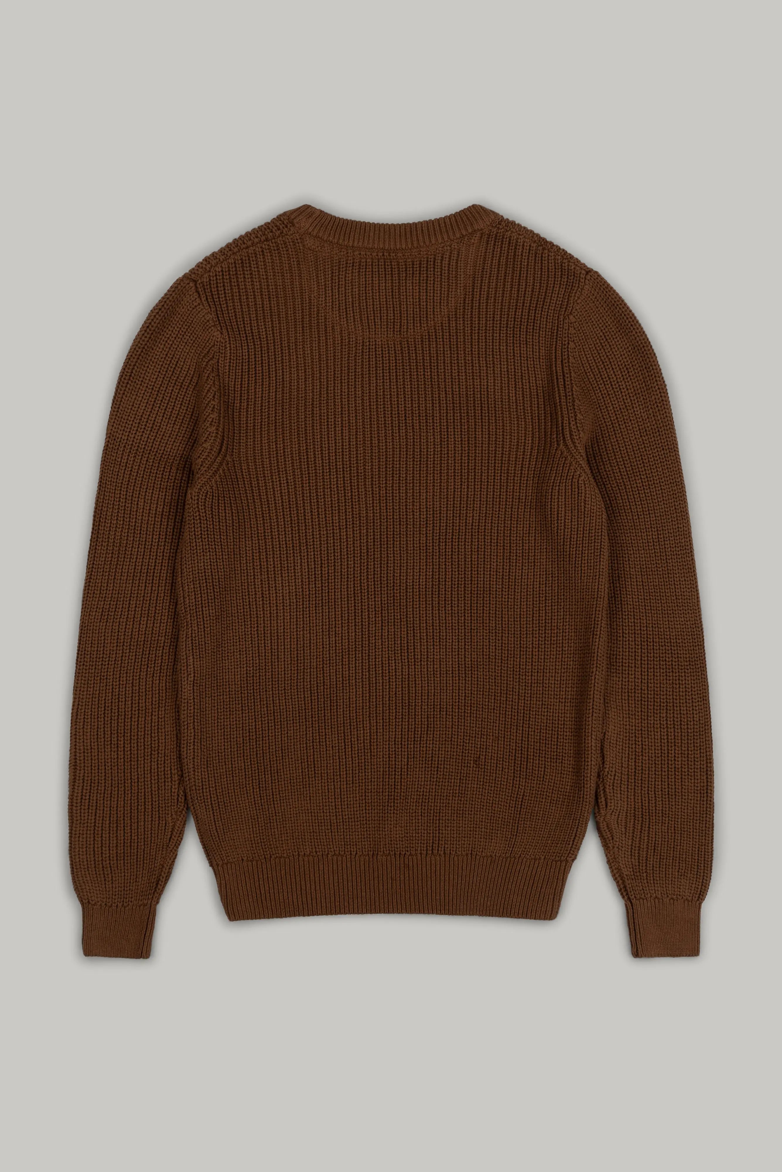 J Hailey Crew Knit - Tobacco - Wear London