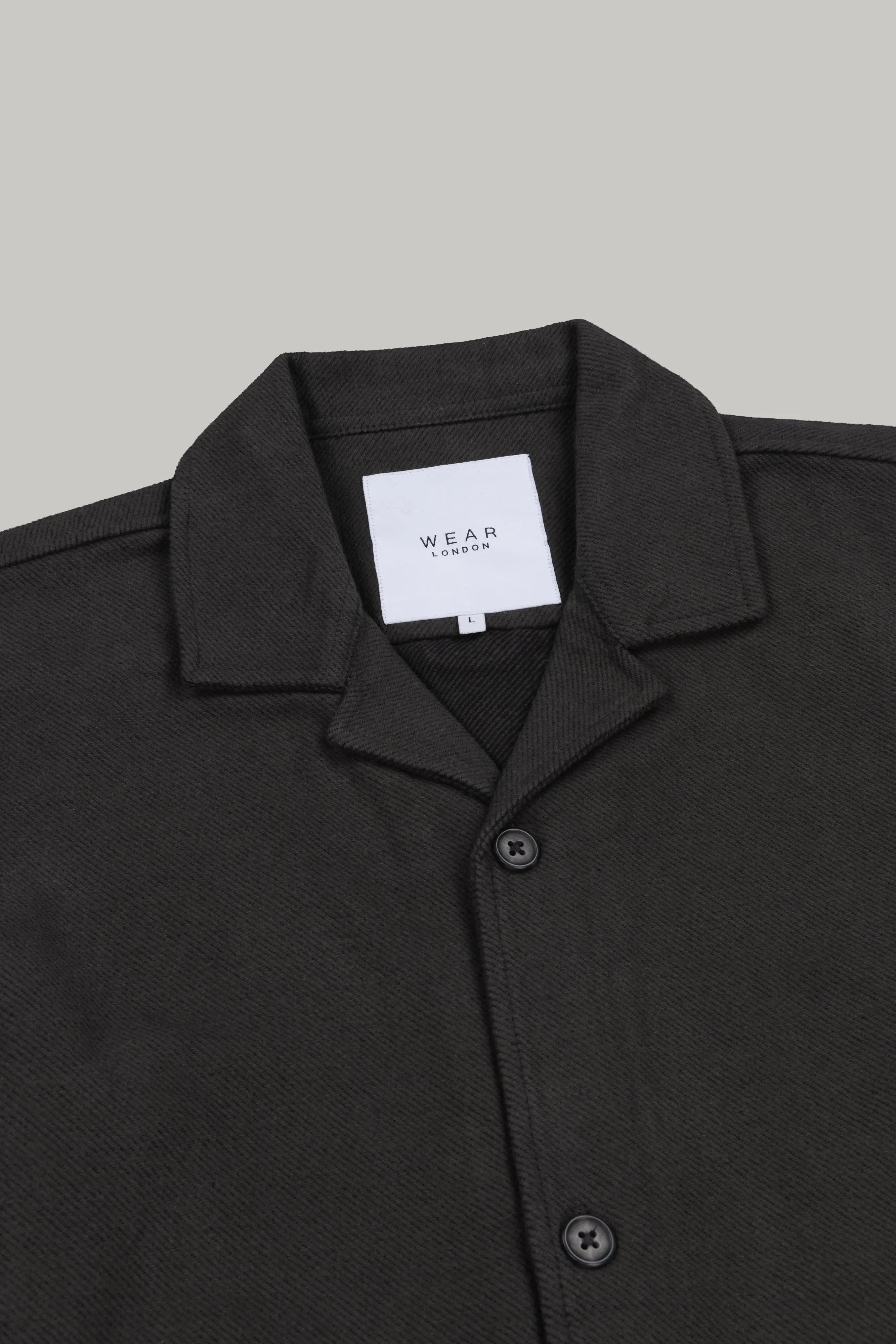 J Jerry Cotton Overshirt - Black - Wear London