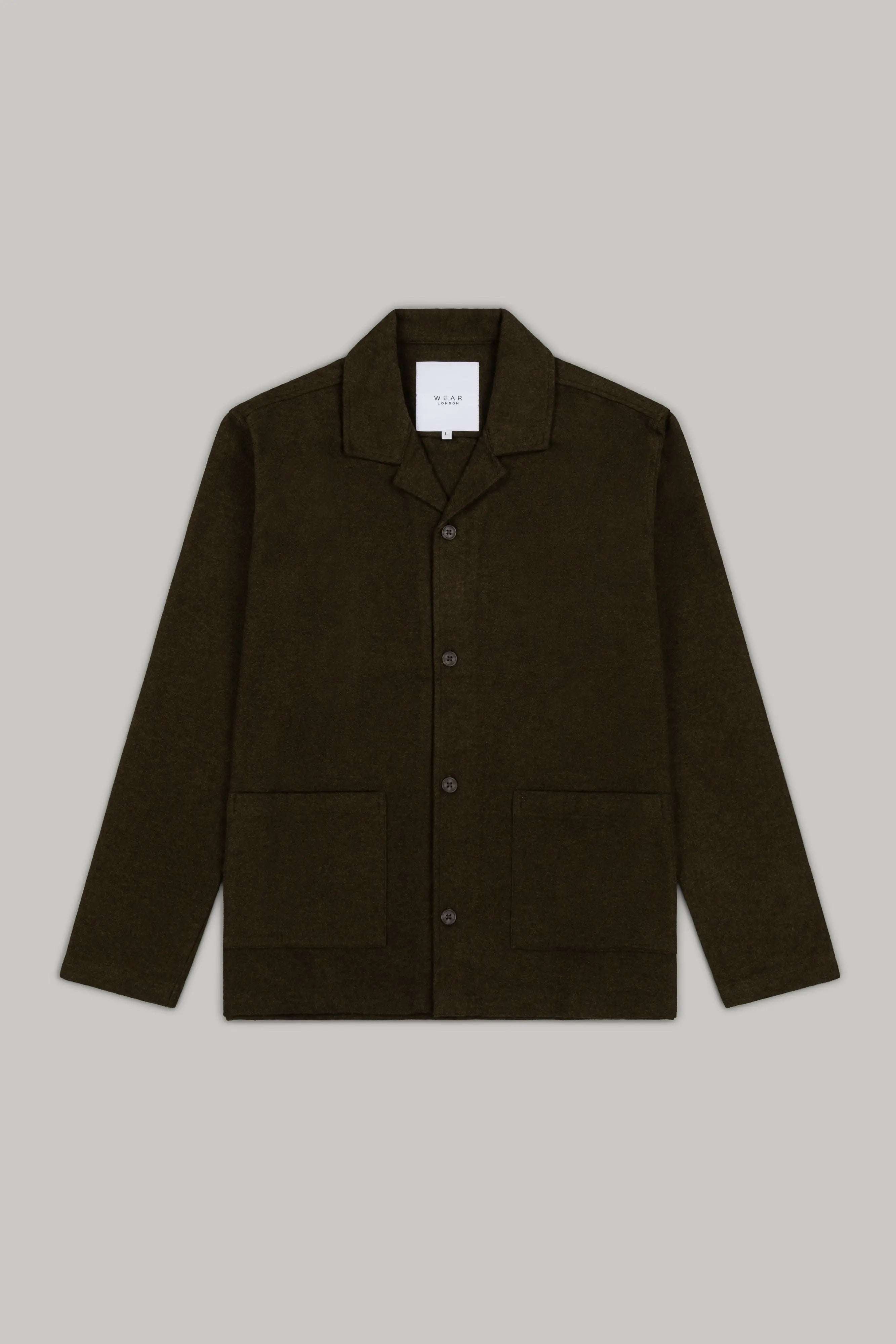 J Jerry Cotton Overshirt - Moss - Wear London