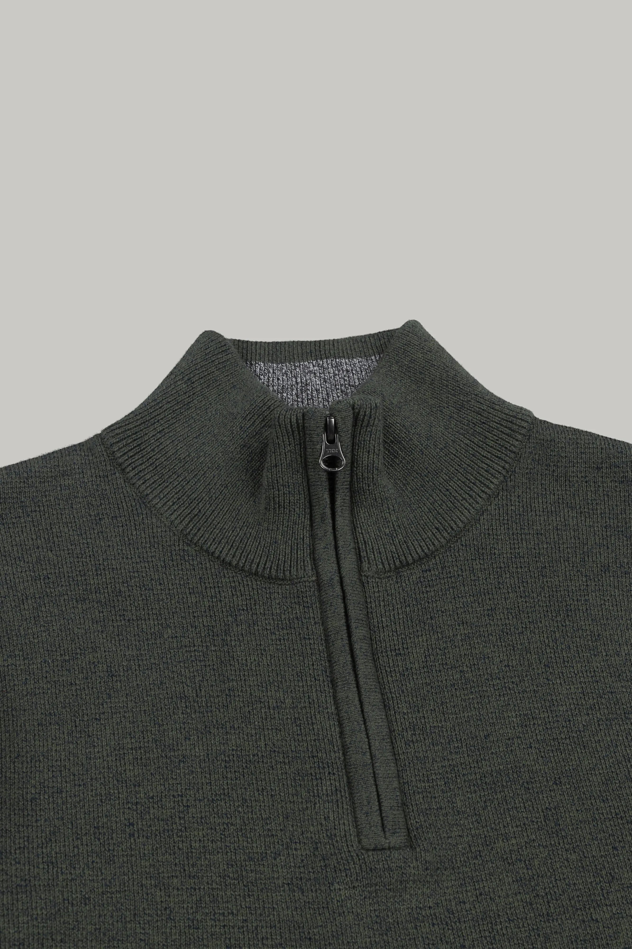 J Jimmy Quarter Zip - Khaki Navy - Wear London