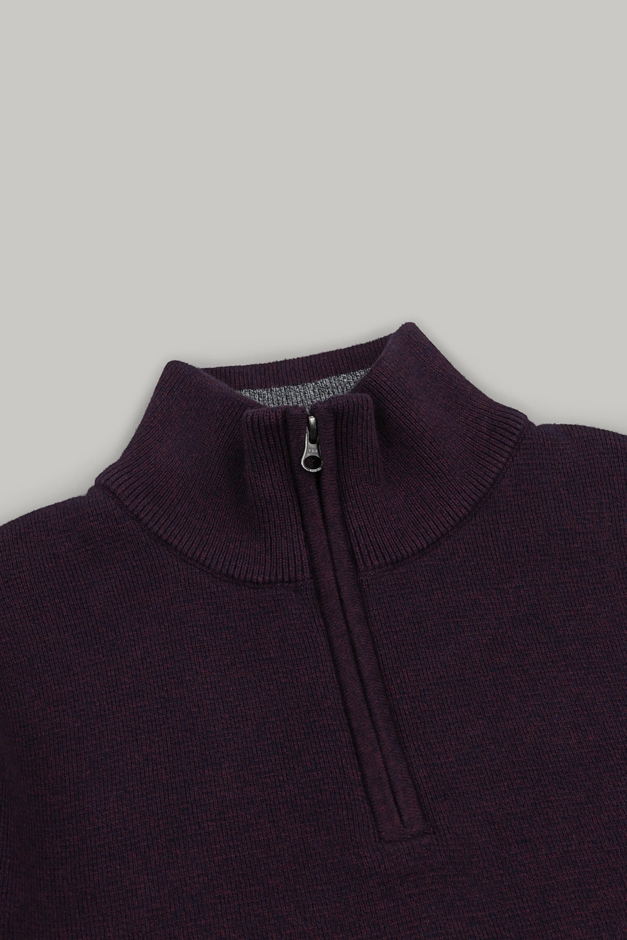 J Jimmy Quarter Zip - Navy Wine - Wear London