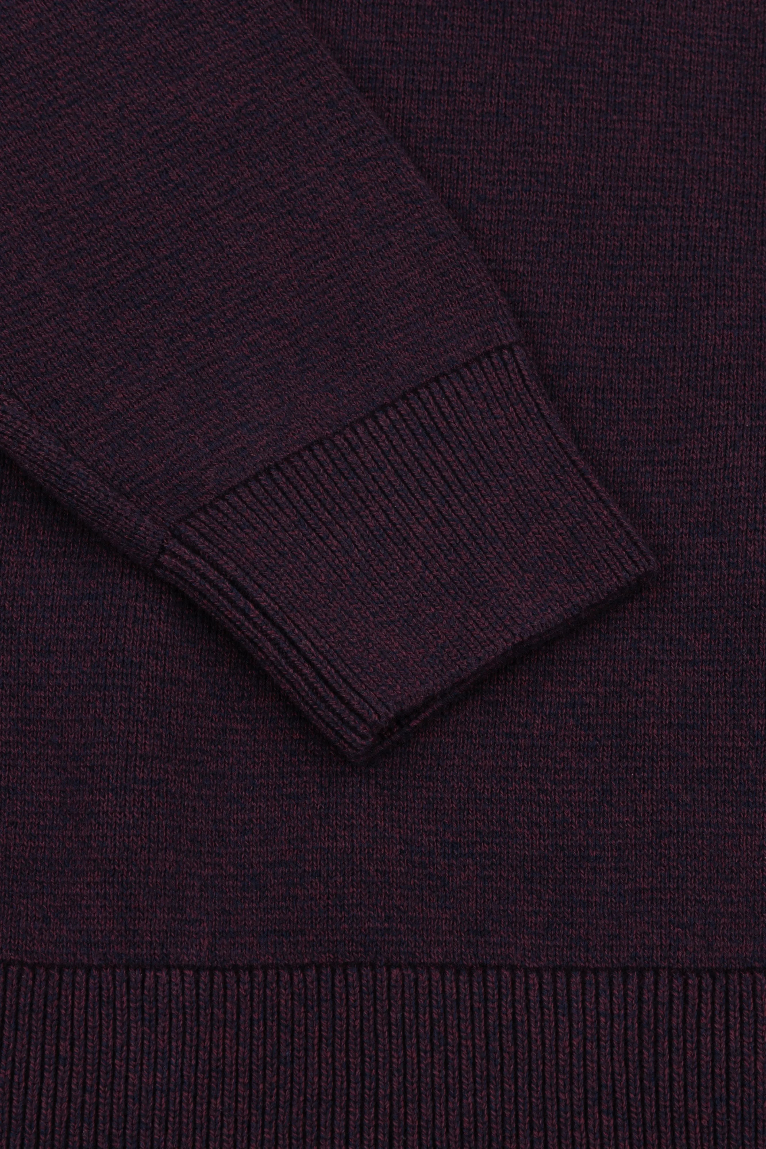 J Jimmy Quarter Zip - Navy Wine - Wear London