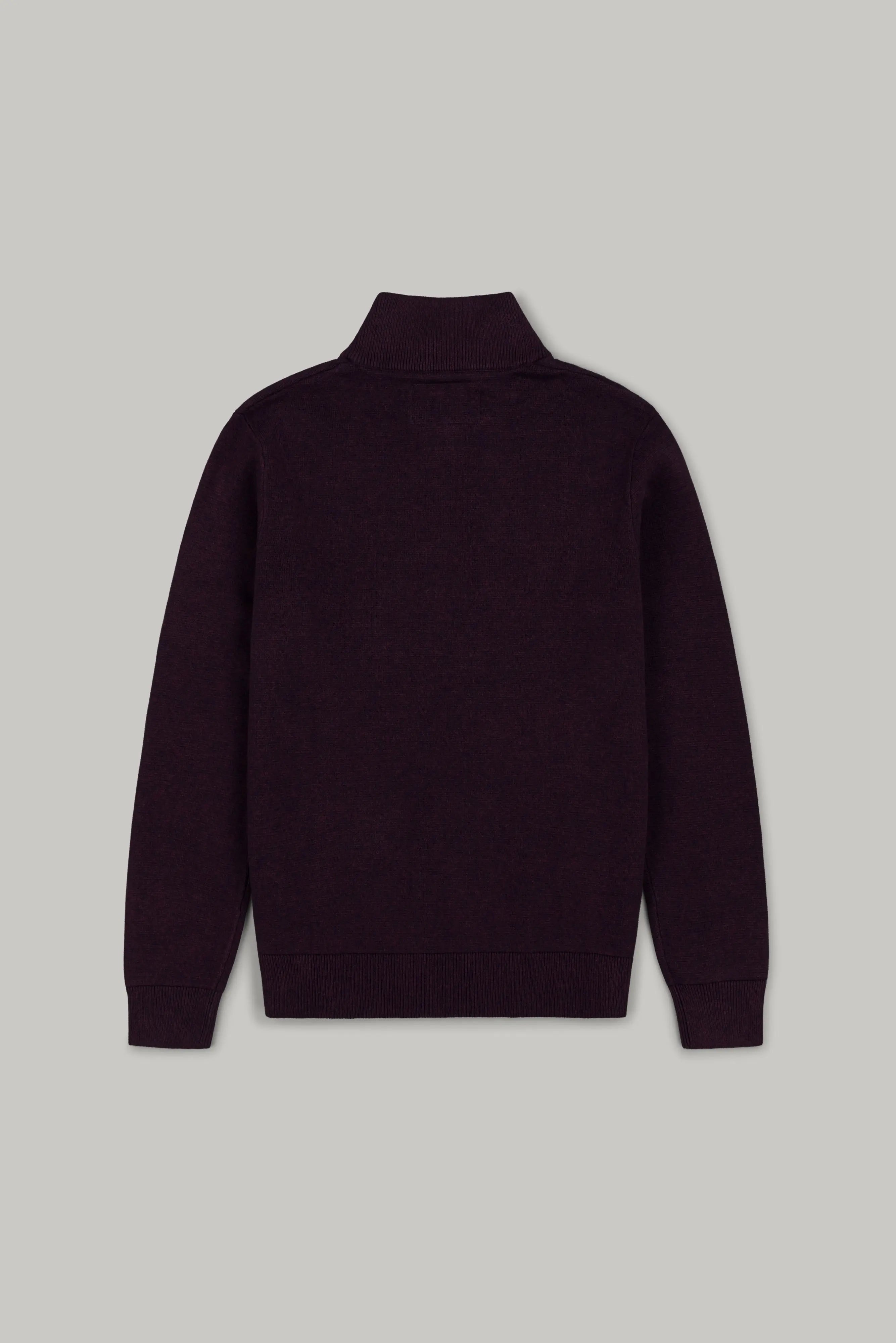 J Jimmy Quarter Zip - Navy Wine - Wear London