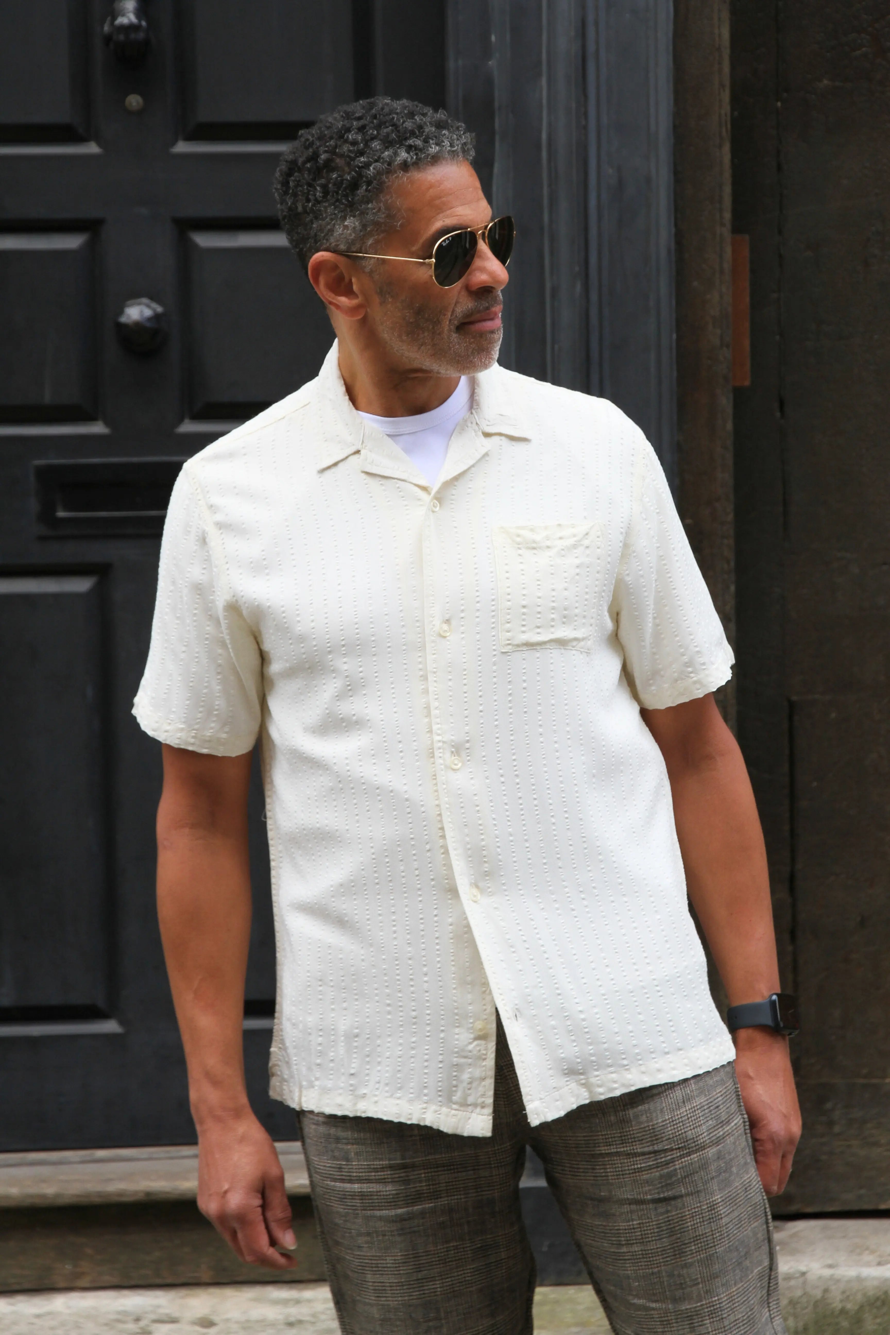 J Parmer Shirt Stone - Wear London