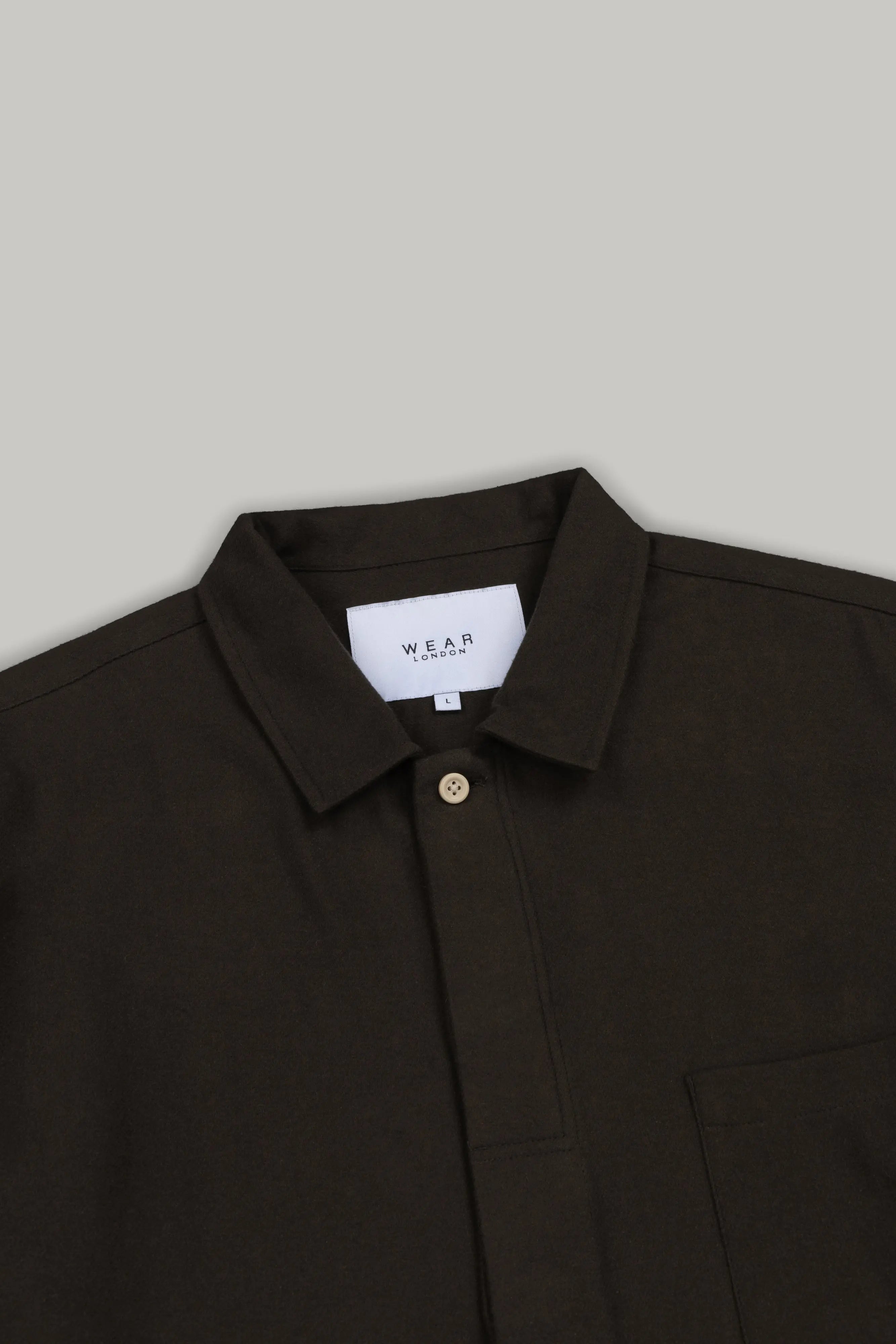 J Treng Shirt  Dark Khaki - Wear London