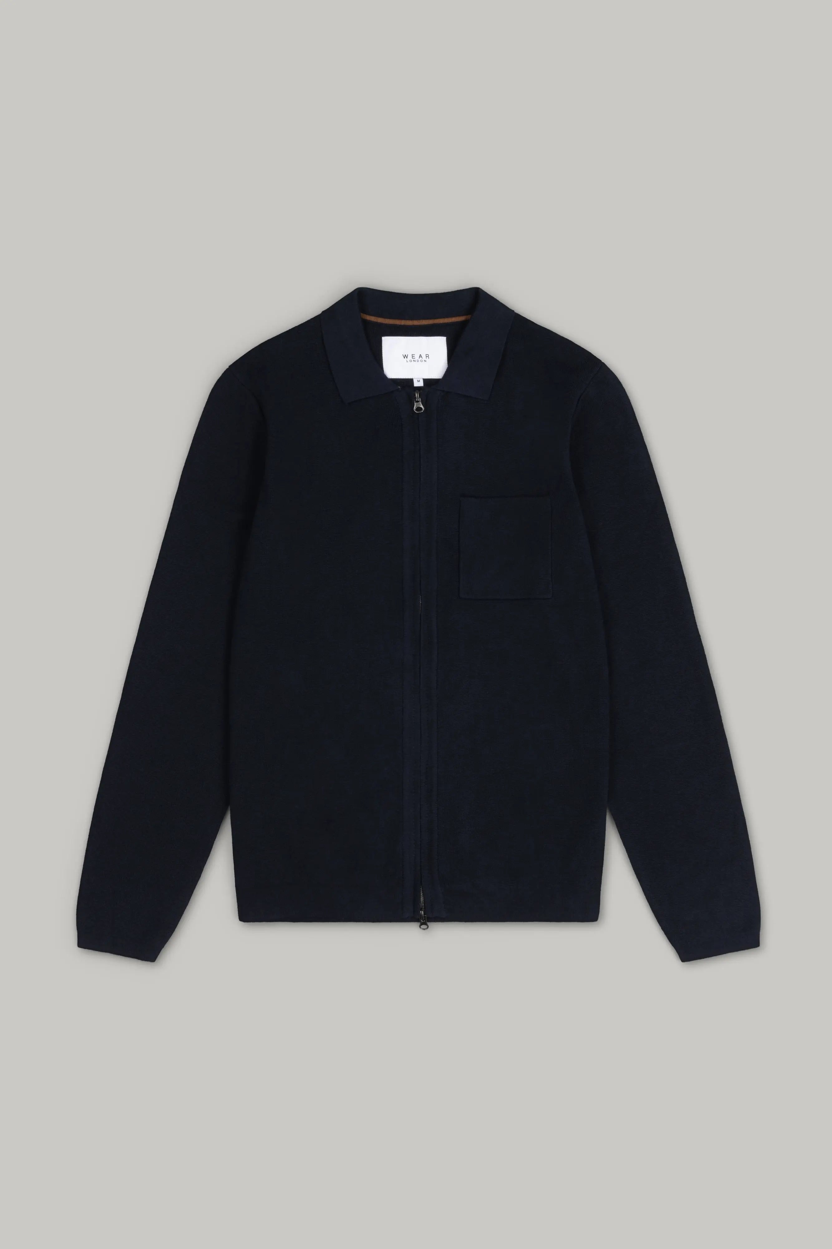 J Zippy Knitwear - Navy - Wear London