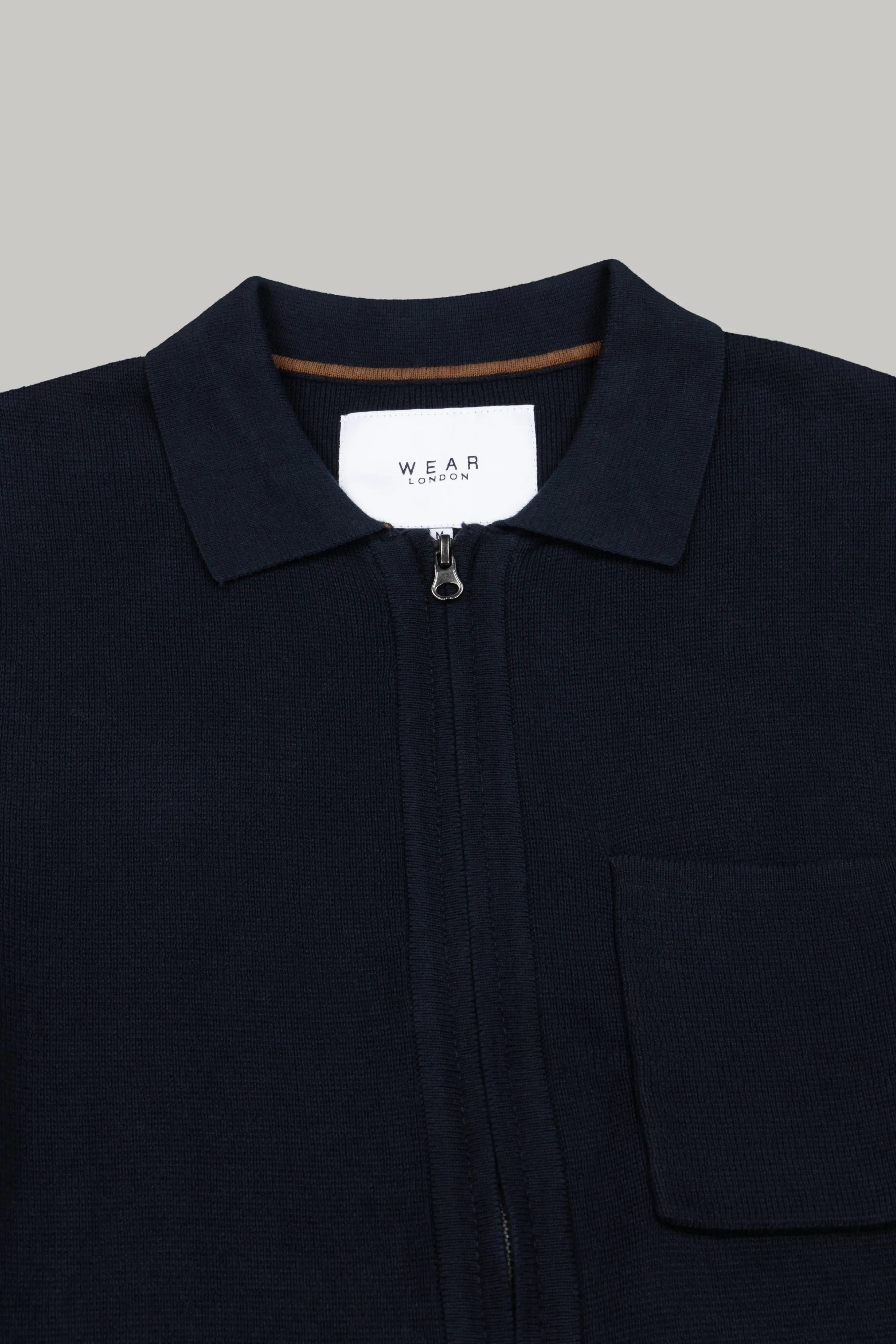 J Zippy Knitwear - Navy - Wear London