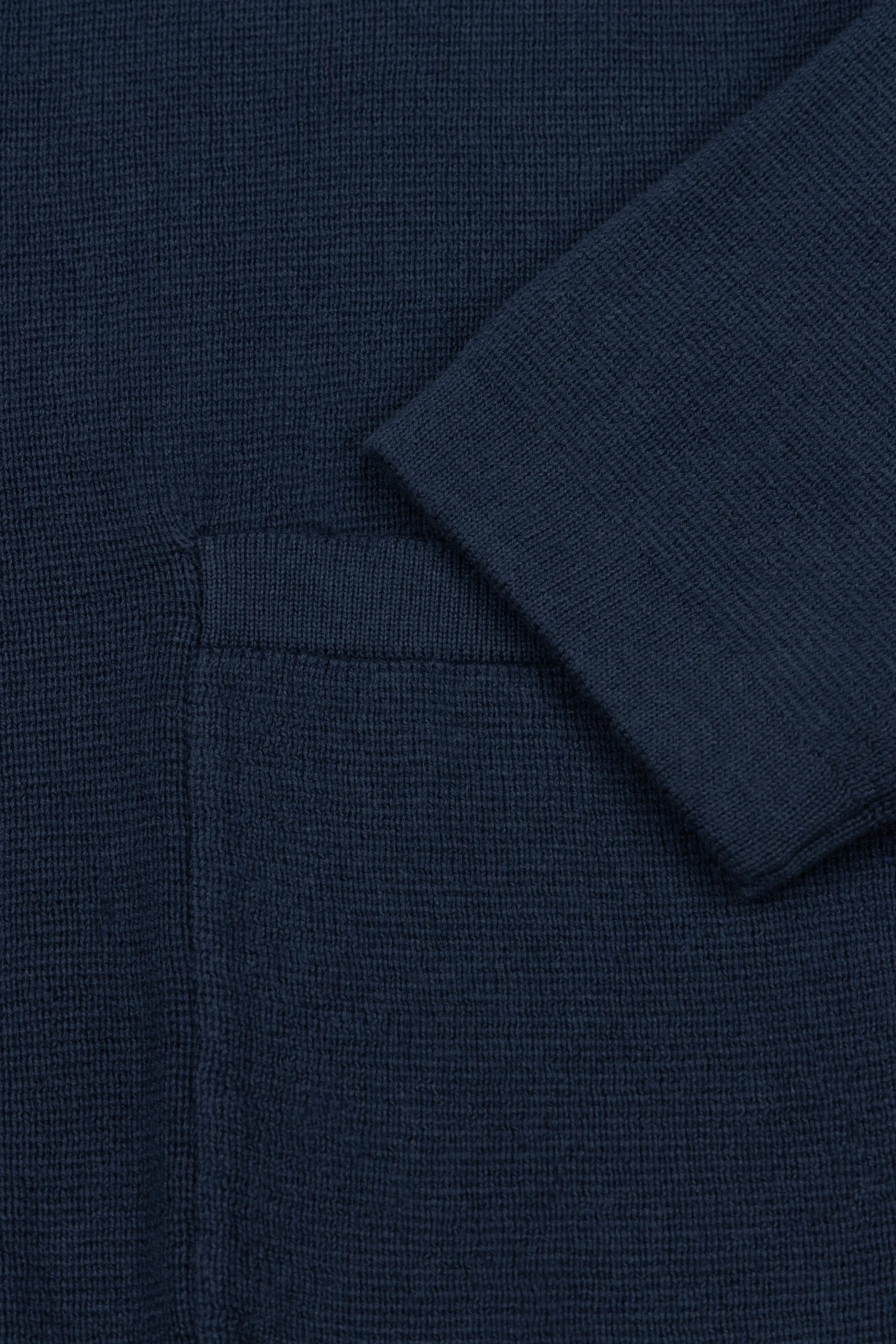 J Zippy Polo Cardigan Knitwear - Navy - Wear London