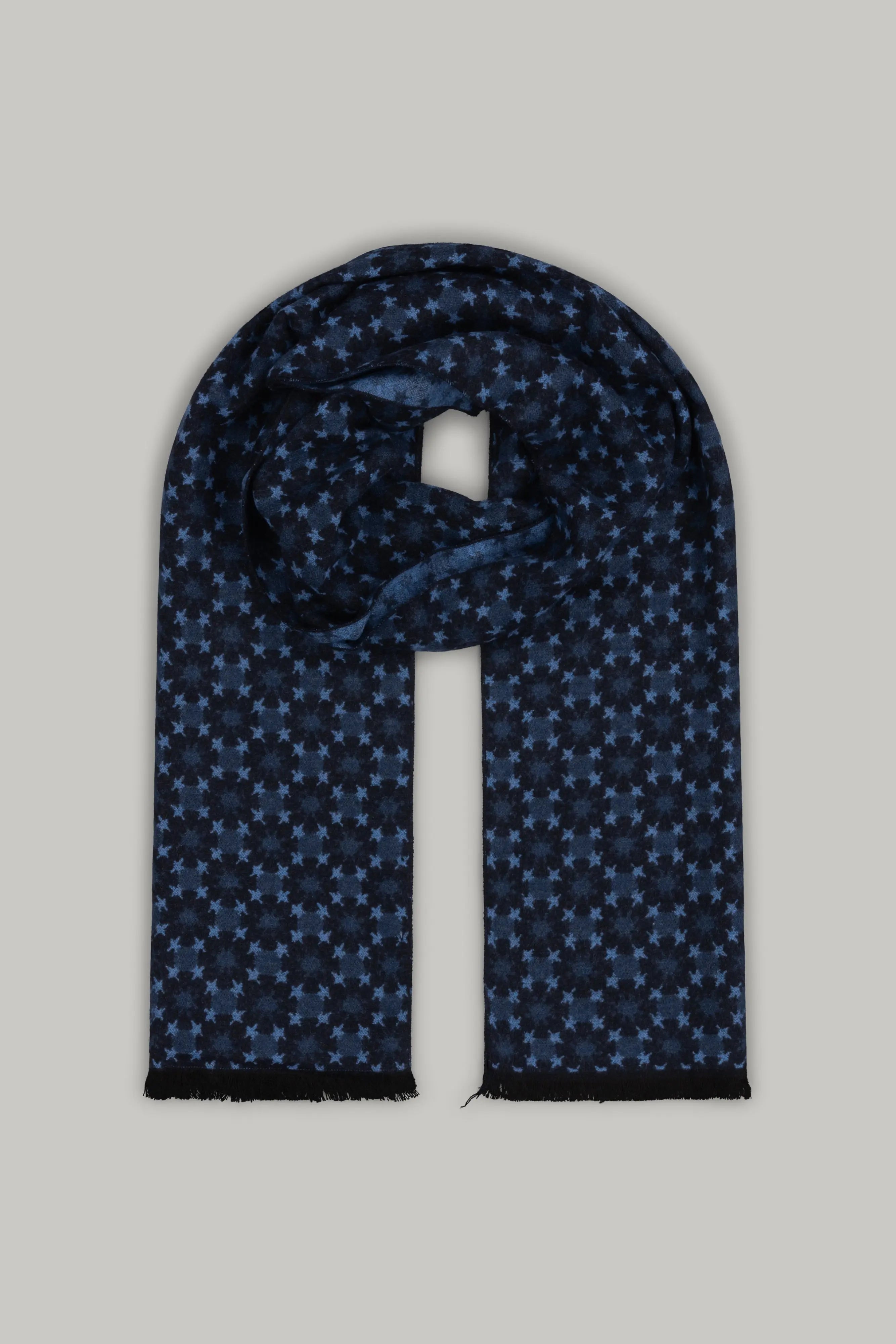 Scarf – 248 33119 – Solar Geo – Navy / L Blue - Wear London