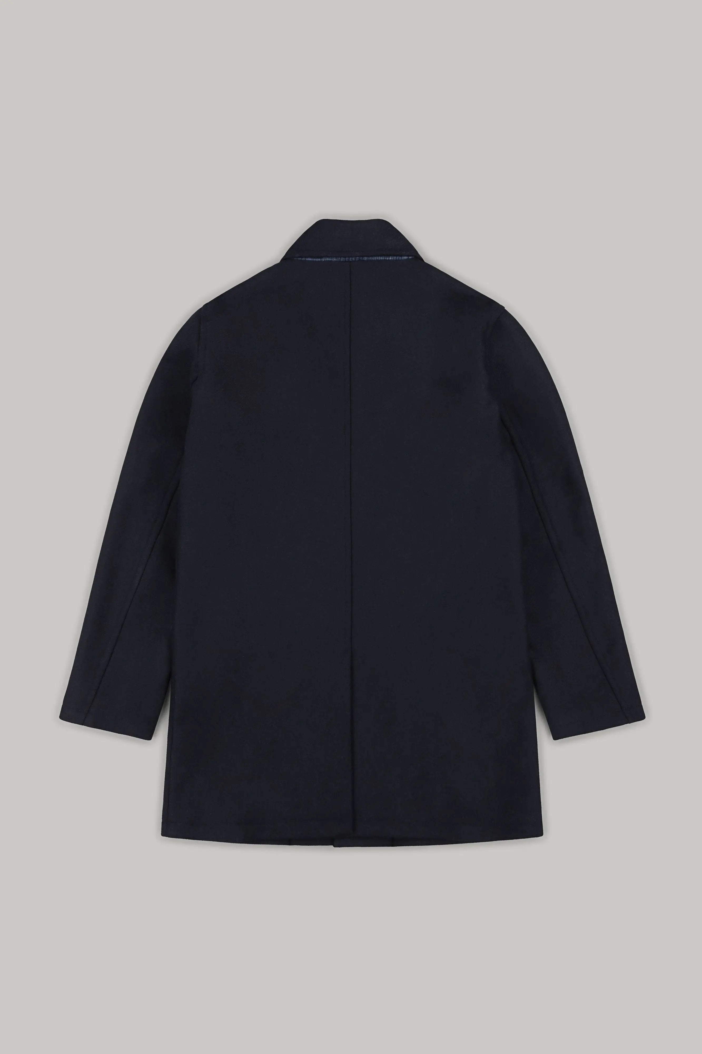 London Tab Lined Coat - Dark Navy Twill - Wear London