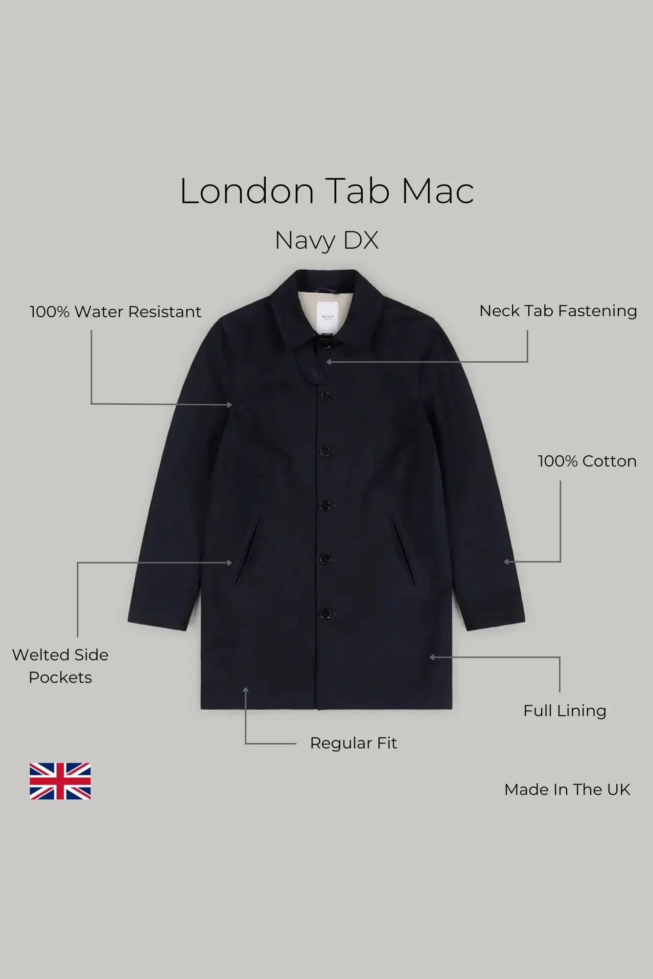 London Tab Mac - Dark Navy Dx - Wear London