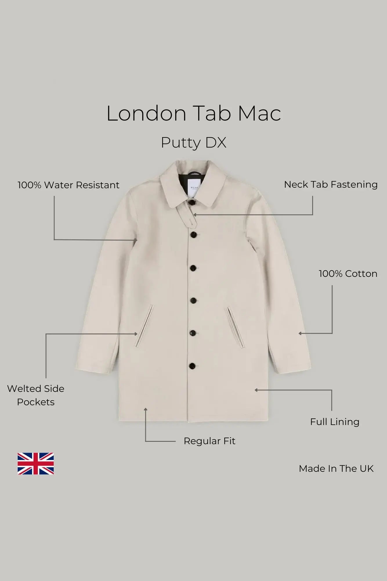 London Tab Mac - Putty DX - Wear London