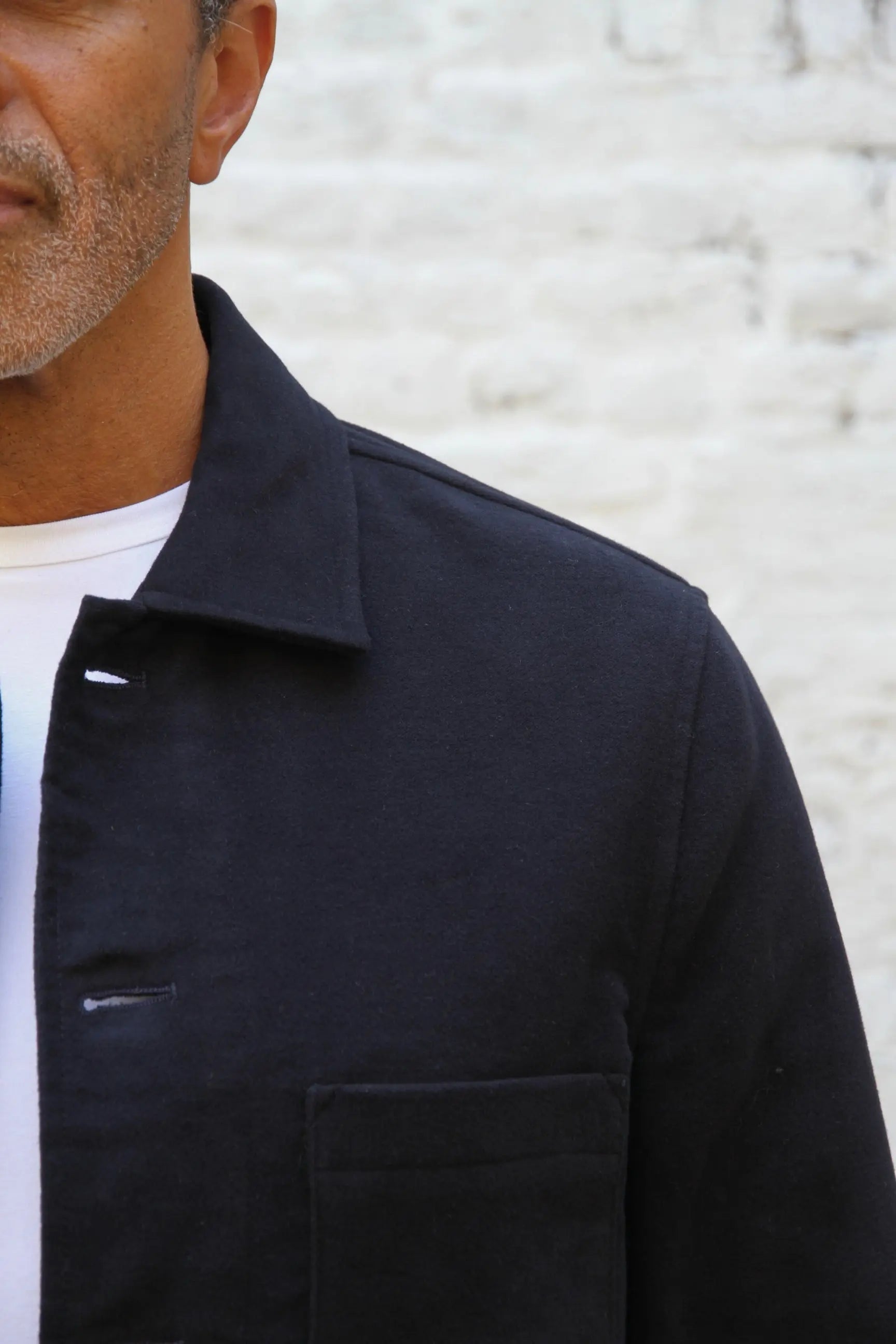 Marchant Jacket  - Navy Moleskin - Wear London