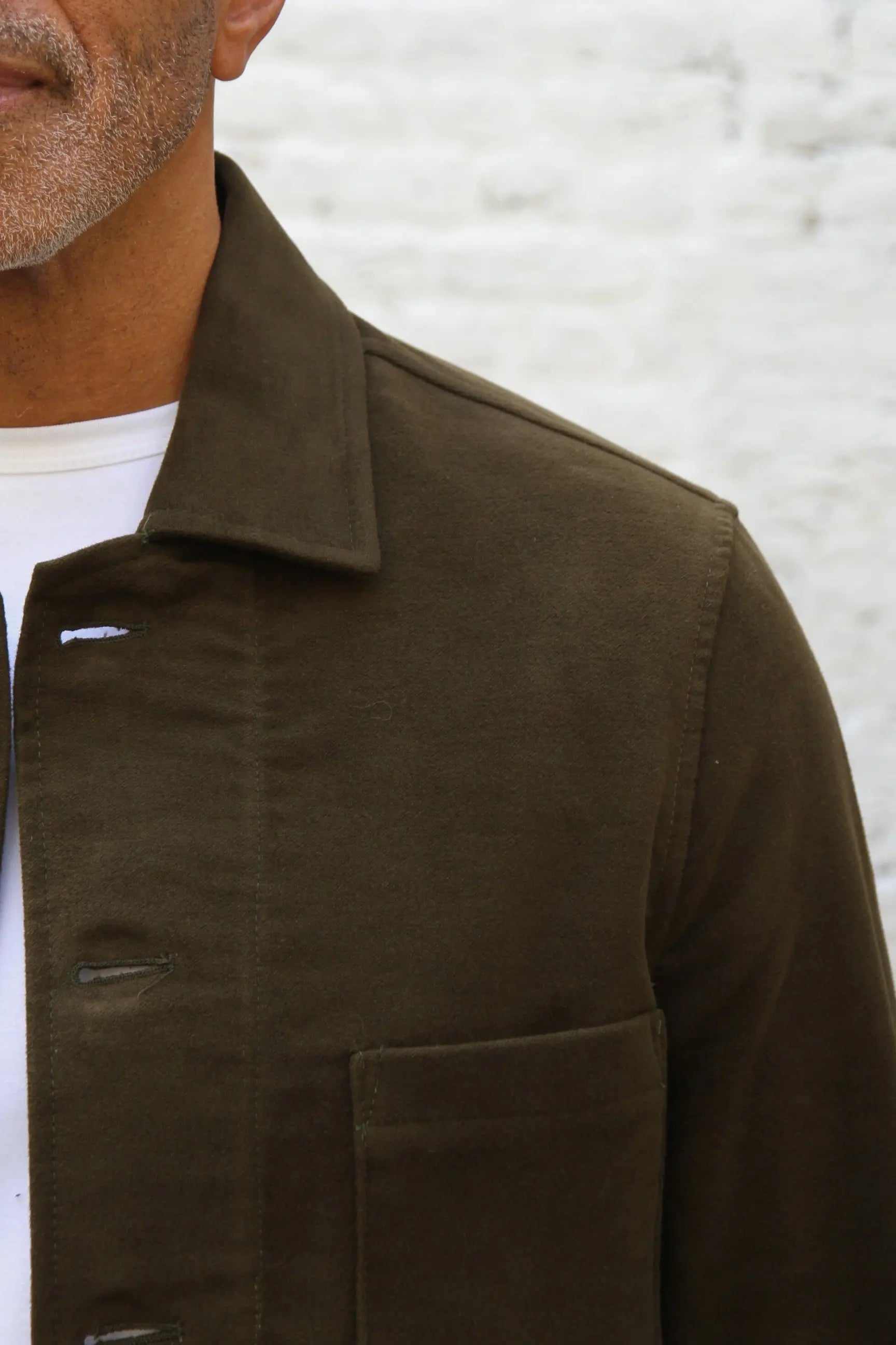 Marchant Jacket  - Olive Moleskin - Wear London