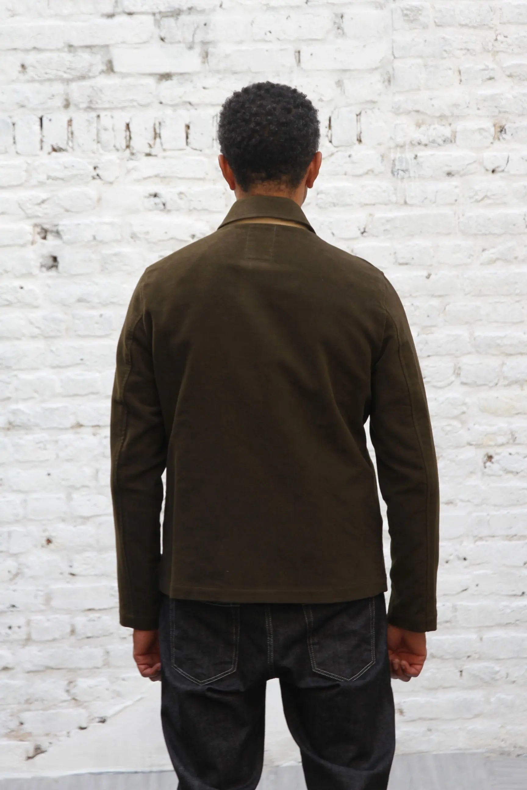 Marchant Jacket  - Olive Moleskin - Wear London