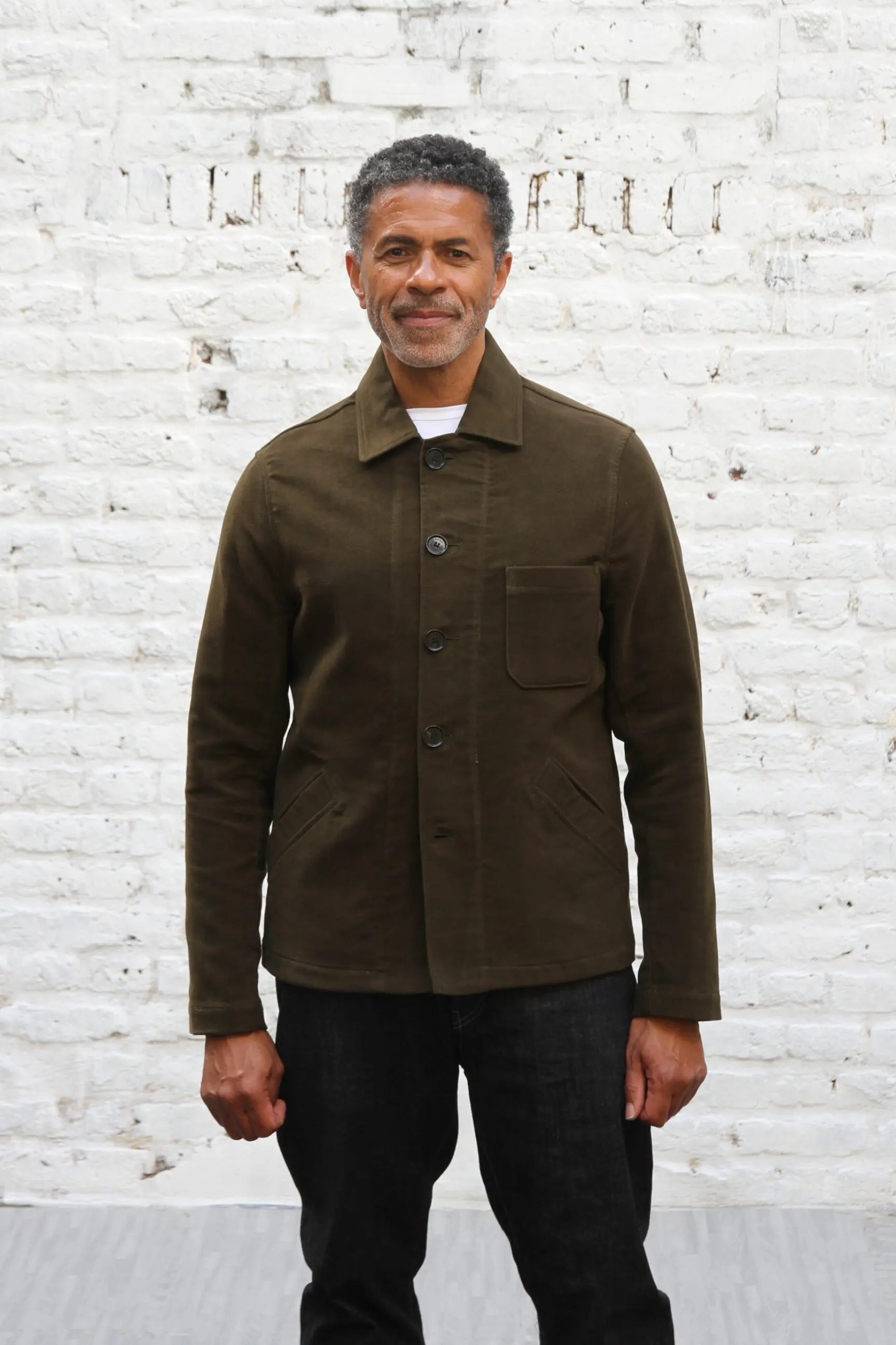 Marchant Jacket  - Olive Moleskin - Wear London