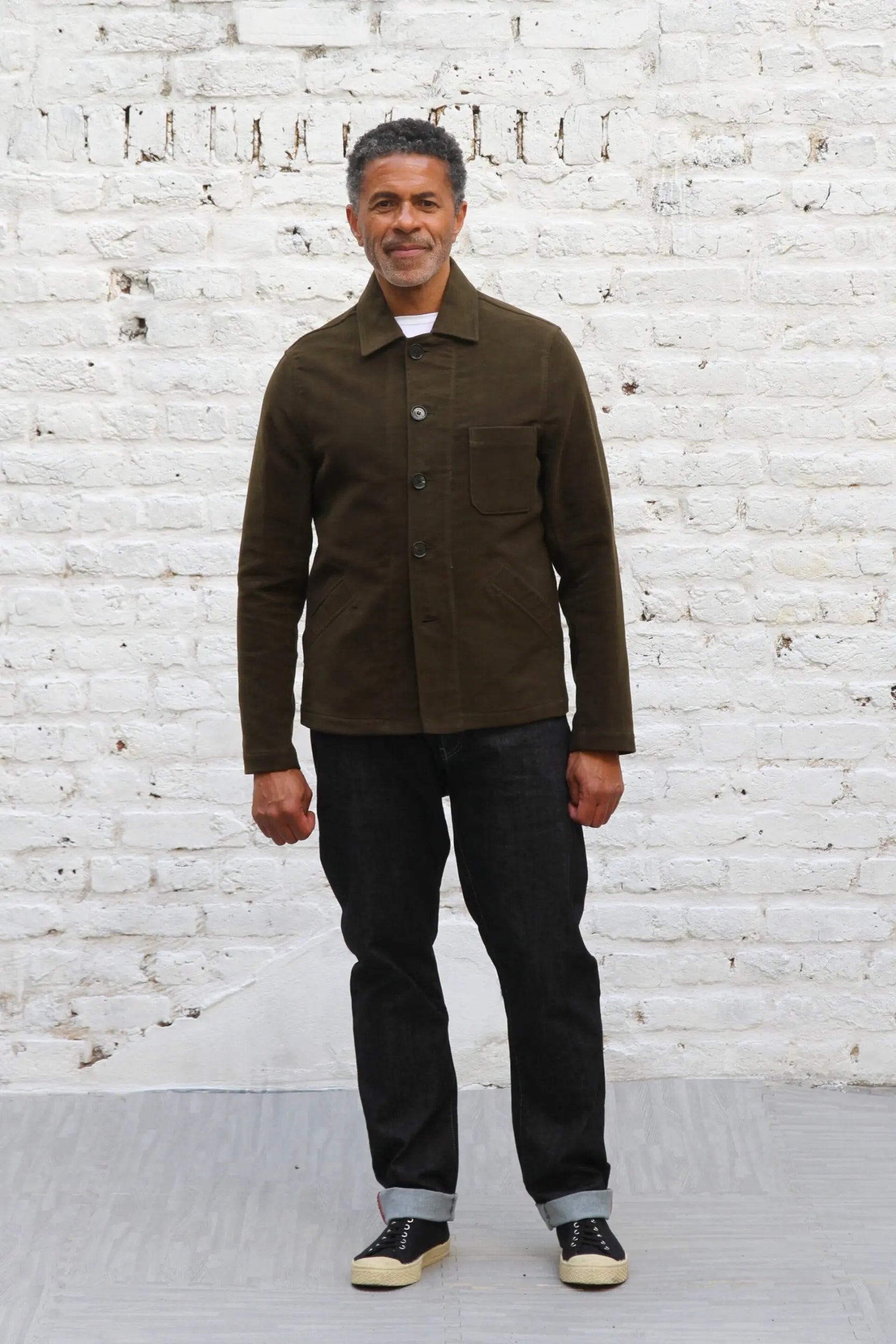 Marchant Jacket  - Olive Moleskin - Wear London