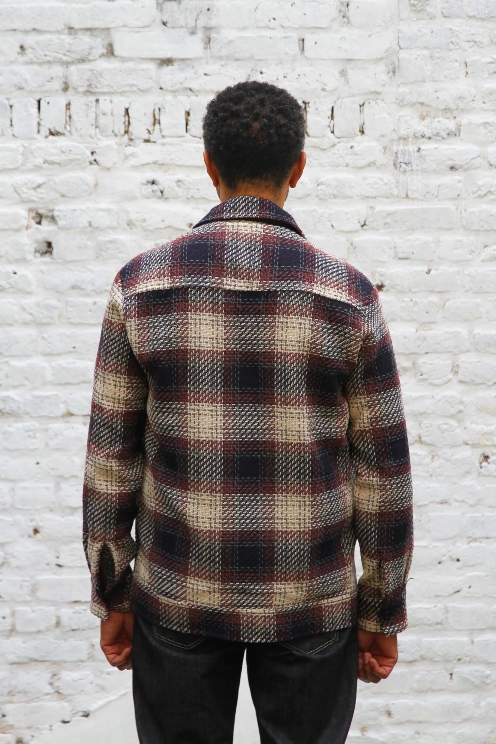 Montague Overshirt - Red Ecru Check - Wear London