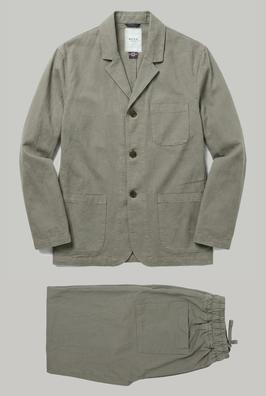 The Whitechapel - Cotton Linen Two Piece Suit - Stone - Wear London
