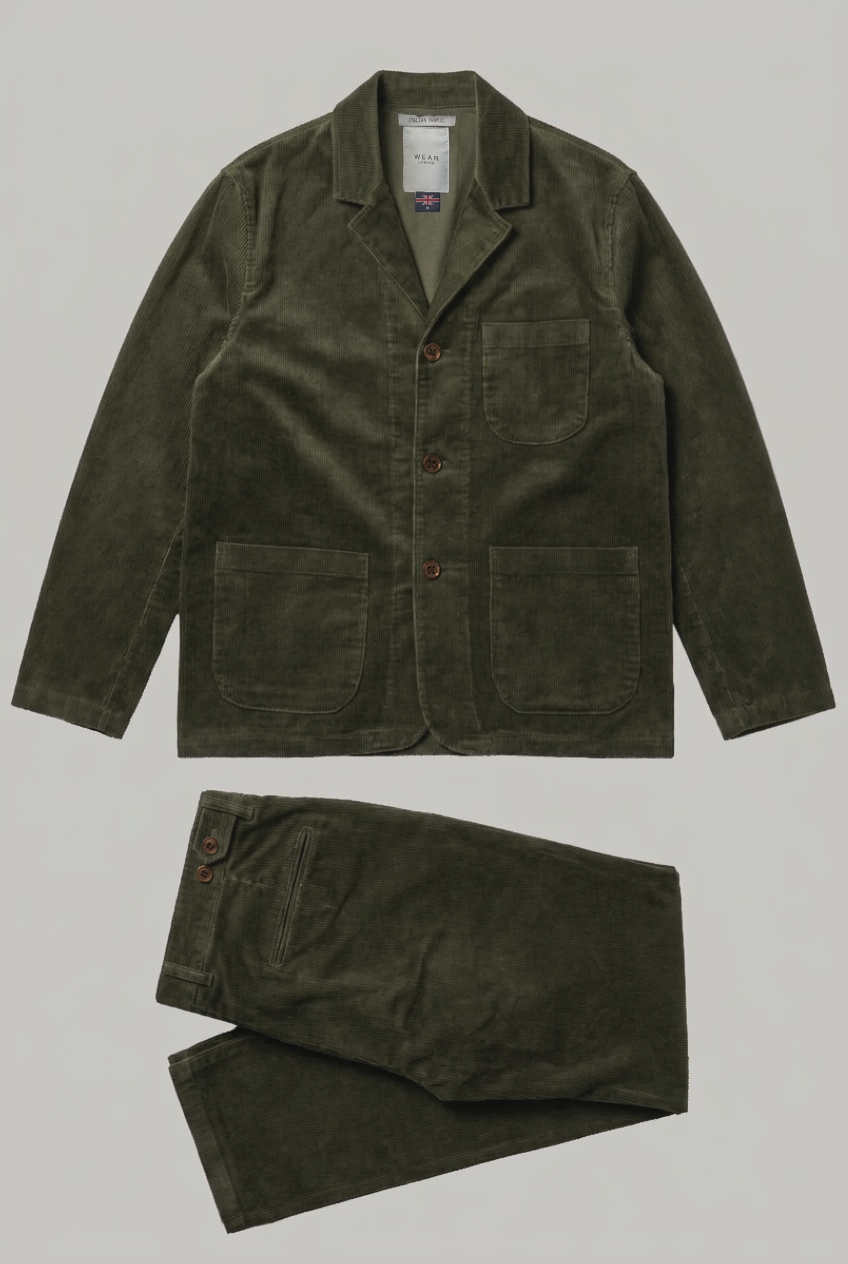 The Corduroy Suit - Olive - Wear London