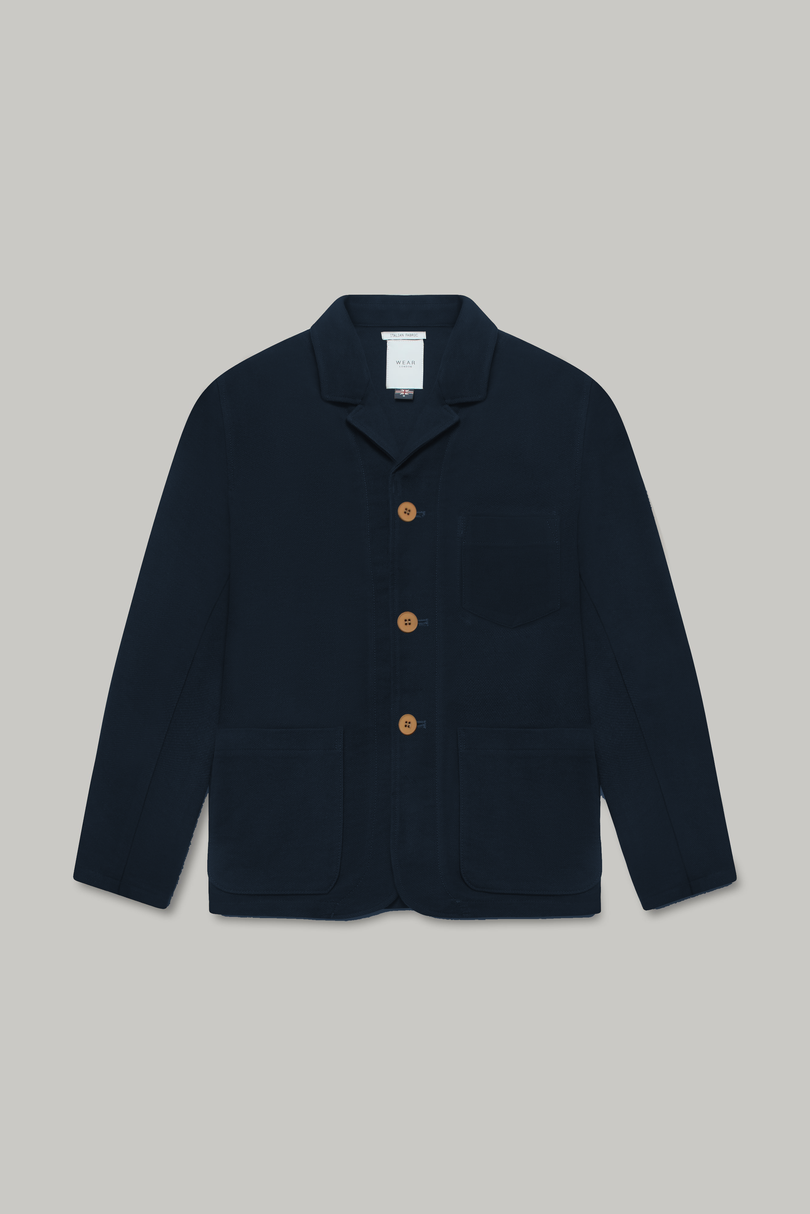 The Pearlman Casual Blazer - Navy Moleskin - Wear London